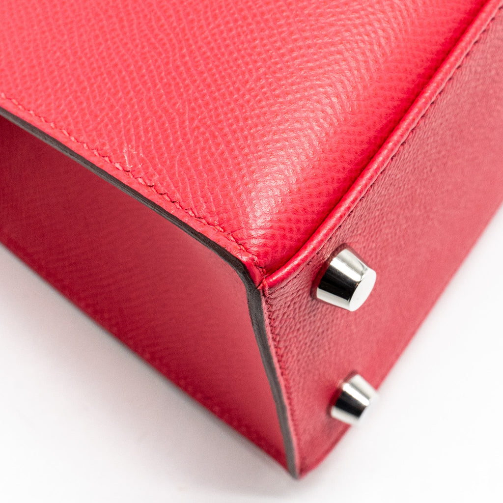 HERMES KELLY 25 SELLIER EPSOM ROSE EXTREME SHW