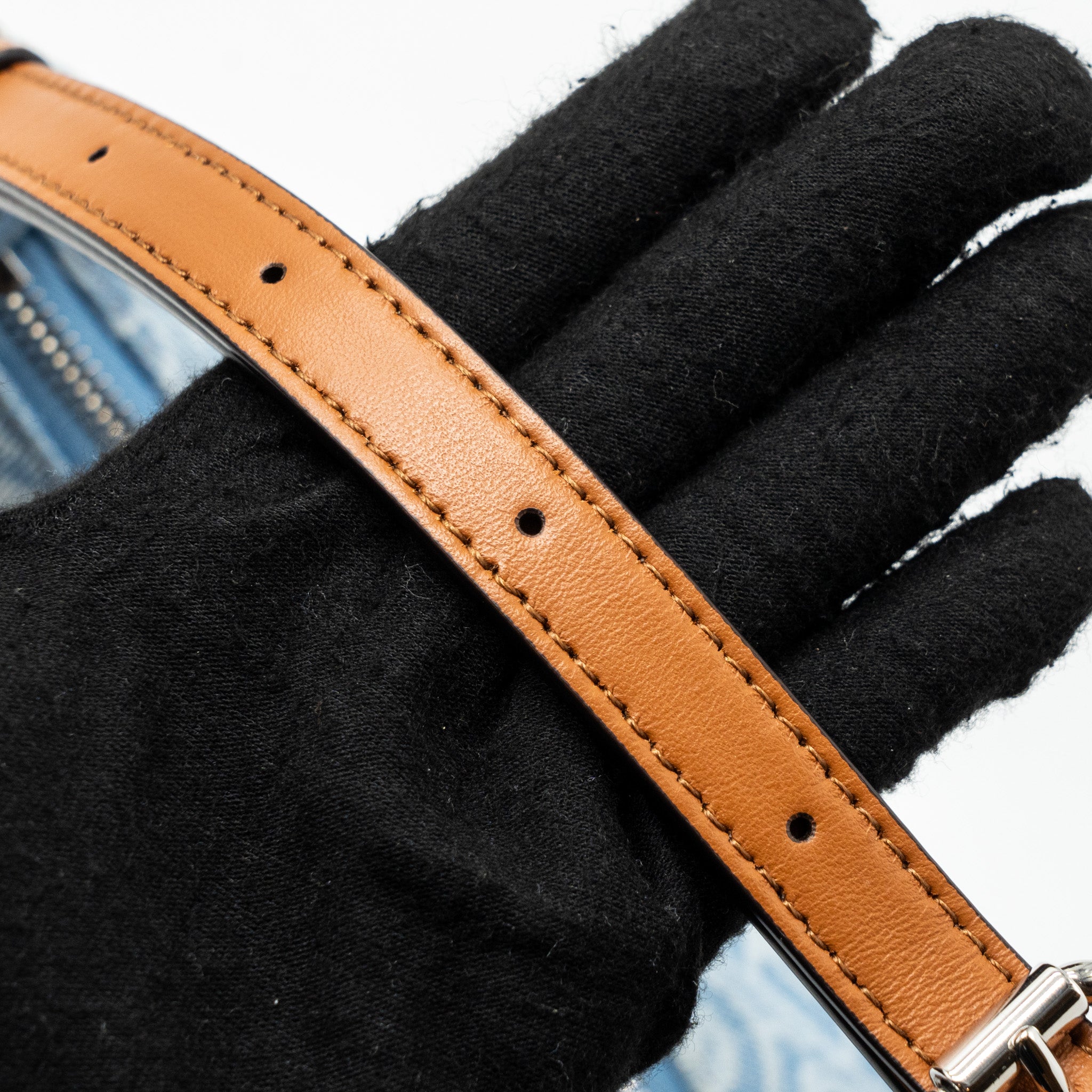 FENDI FENDIGRAPHY SMALL DENIM LIGHT BLUE SHW