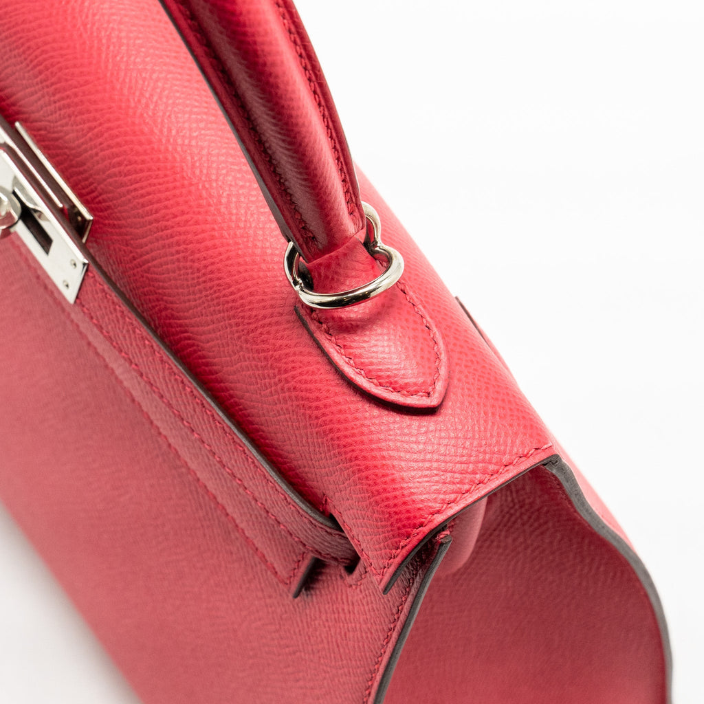 HERMES KELLY 25 SELLIER EPSOM ROSE EXTREME SHW