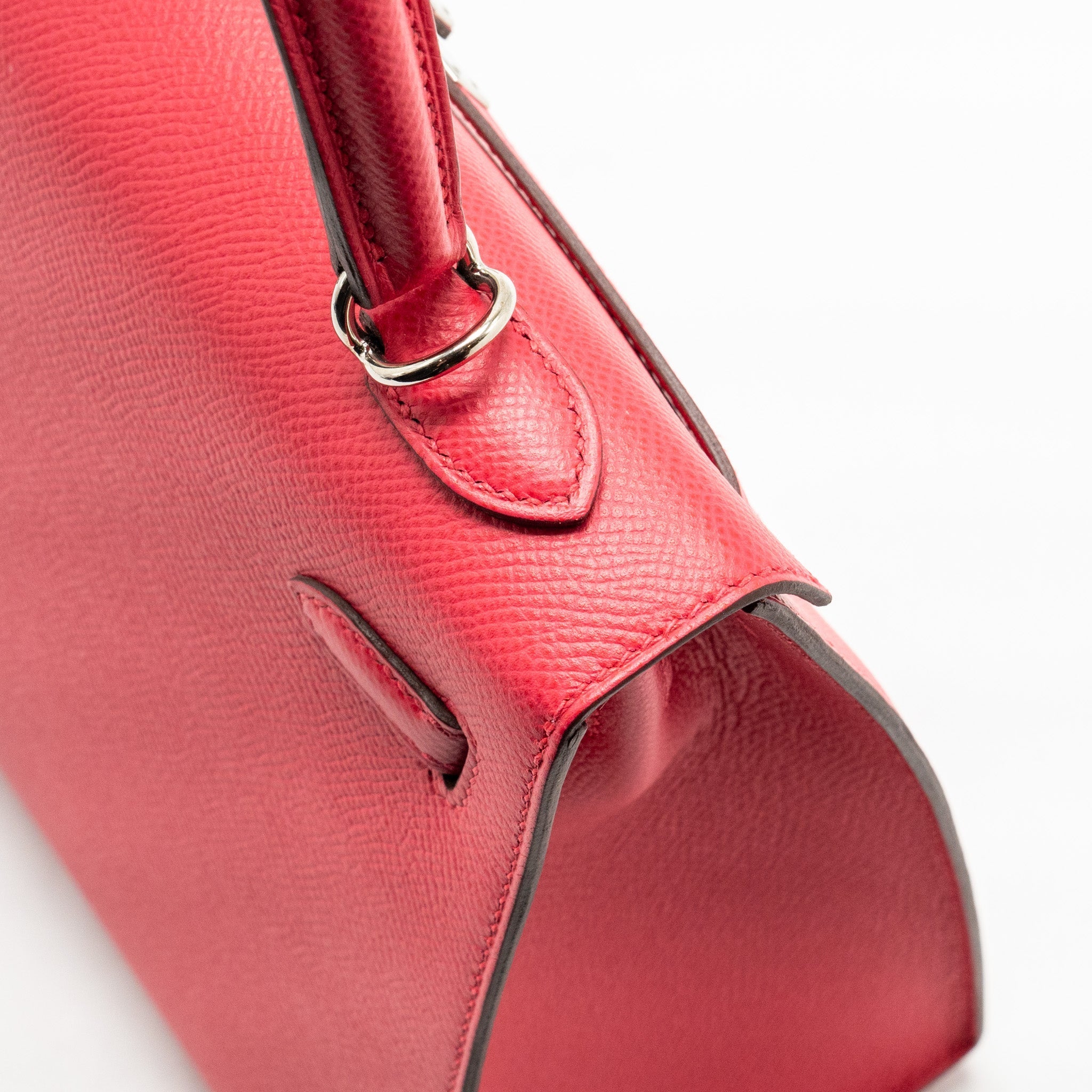 HERMES KELLY 25 SELLIER EPSOM ROSE EXTREME SHW