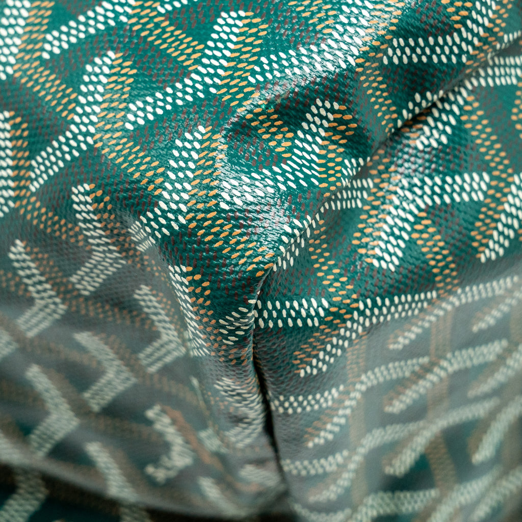 GOYARD SAINT LOUIS GM TOTE BAG CANVAS / CALFSKIN GREEN SHW