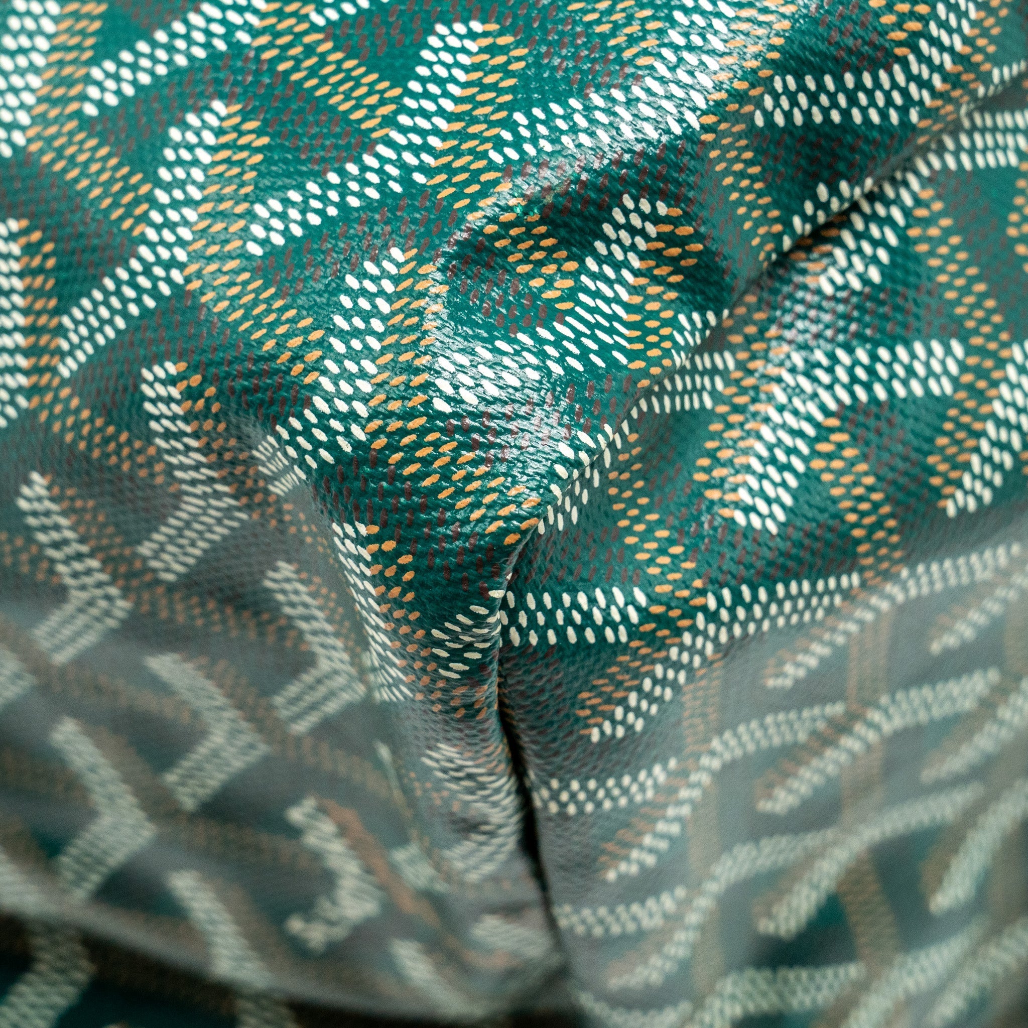 GOYARD SAINT LOUIS GM TOTE BAG CANVAS / CALFSKIN GREEN SHW