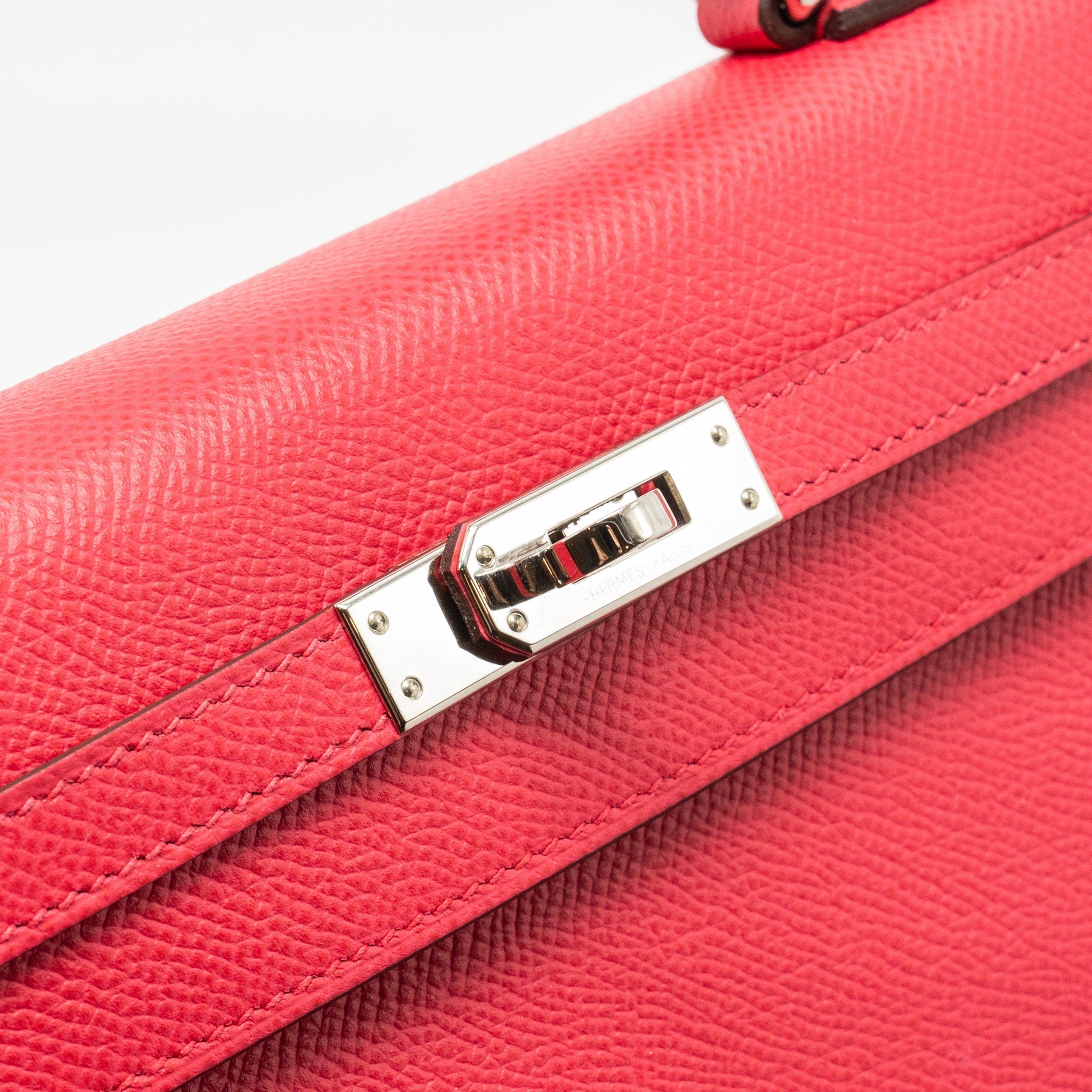 HERMES KELLY 25 SELLIER EPSOM ROSE EXTREME SHW