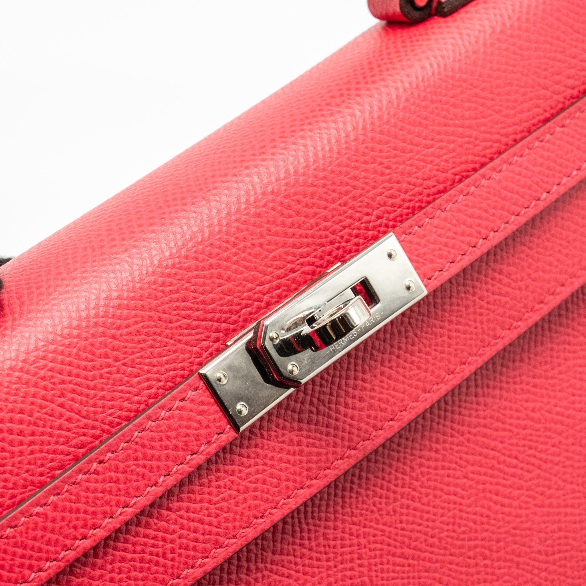 HERMES KELLY 25 SELLIER EPSOM ROSE EXTREME SHW