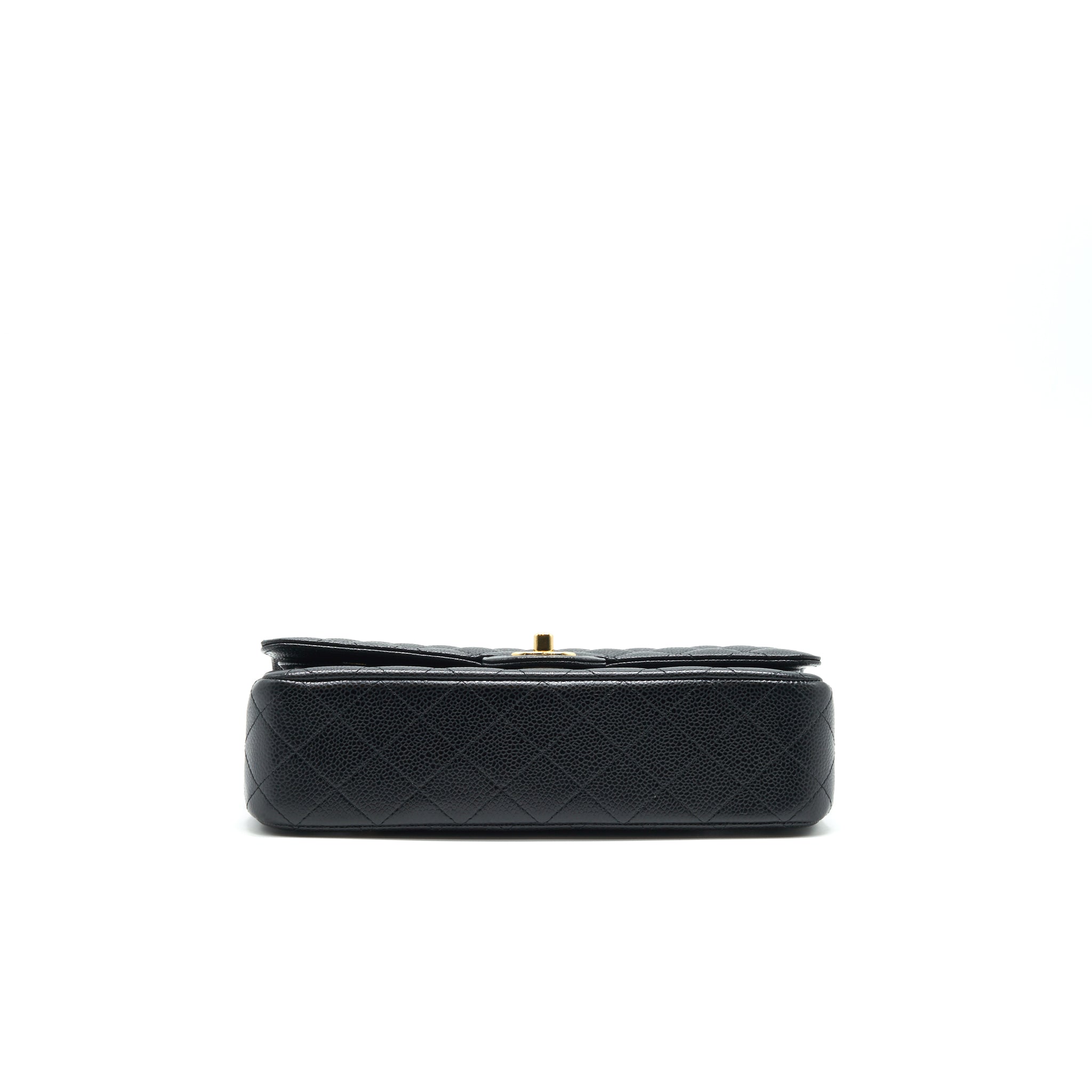 CHANEL MEDIUM CLASSIC DOUBLE FLAP BAG CAVIAR BLACK GHW SERIAL 25