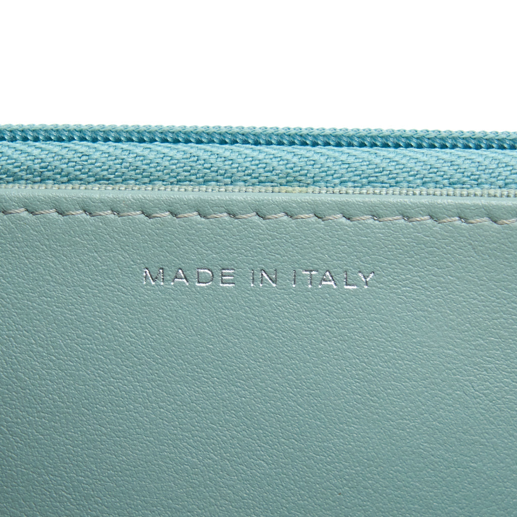 CHANEL WALLET ON CHAIN CAVIAR LIGHT BLUE SHW