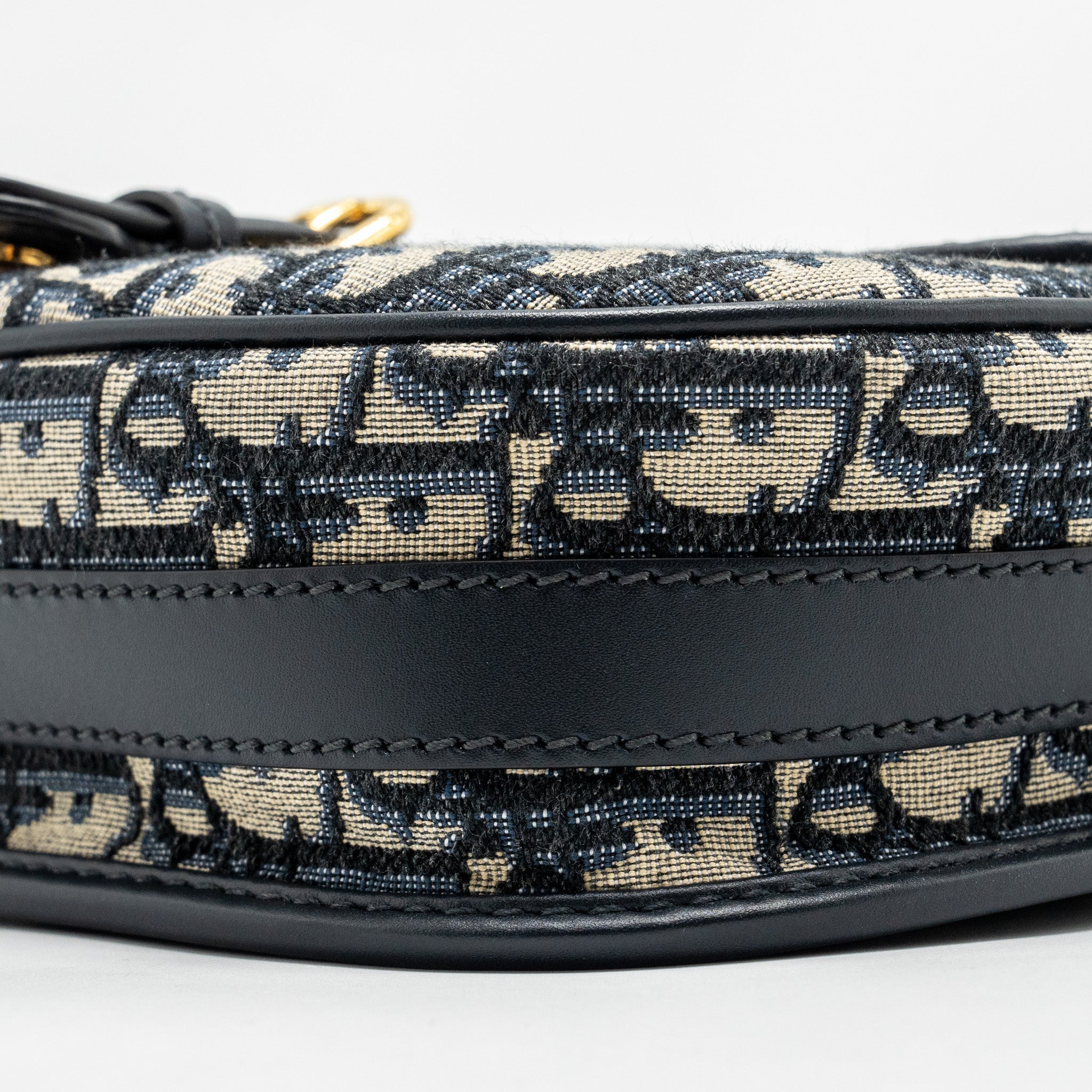 DIOR MEDIUM BOBBY BAG OBLIQUE JACQUARD BLUE GHW