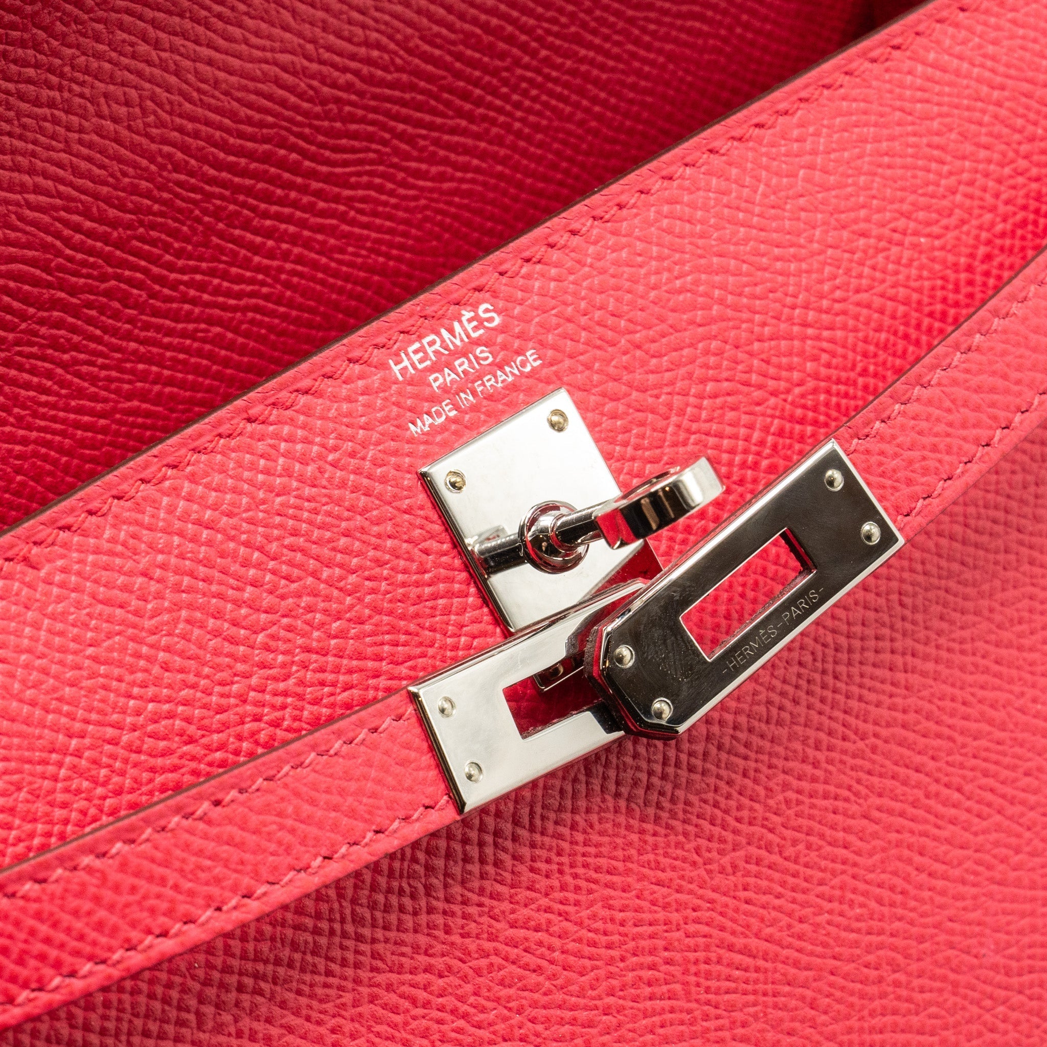 HERMES KELLY 25 SELLIER EPSOM ROSE EXTREME SHW