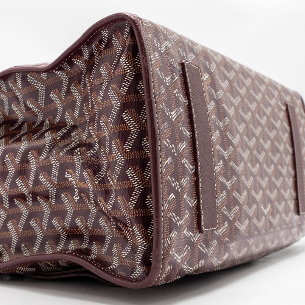GOYARD SAINT LEGER BACKPACK GOYARDINE CANVAS BURGUNDY SHW