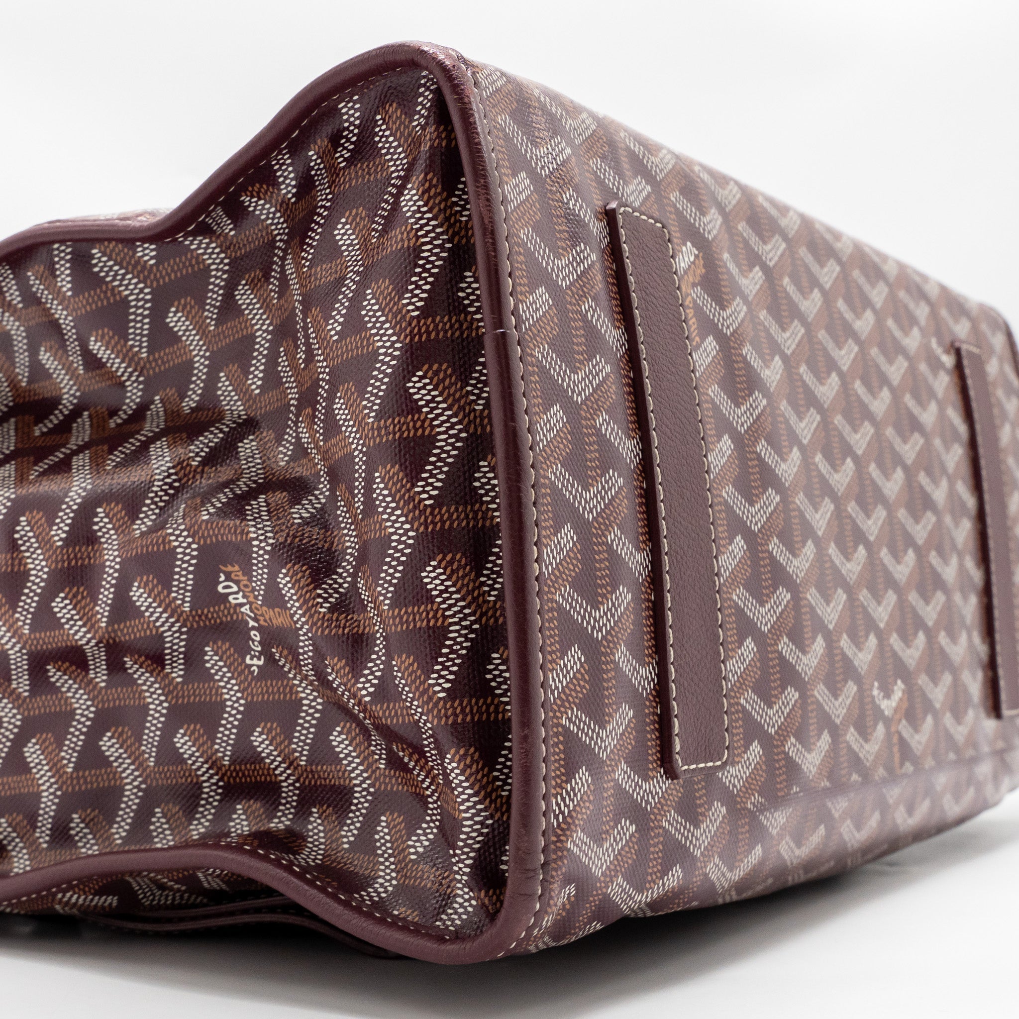 GOYARD SAINT LEGER BACKPACK GOYARDINE CANVAS BURGUNDY SHW
