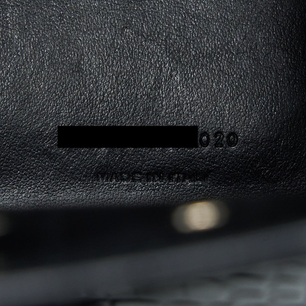 SAINT LAURENT/YSL SAC DE JOUR NANO CROC EMBOSSED BLACK SHW
