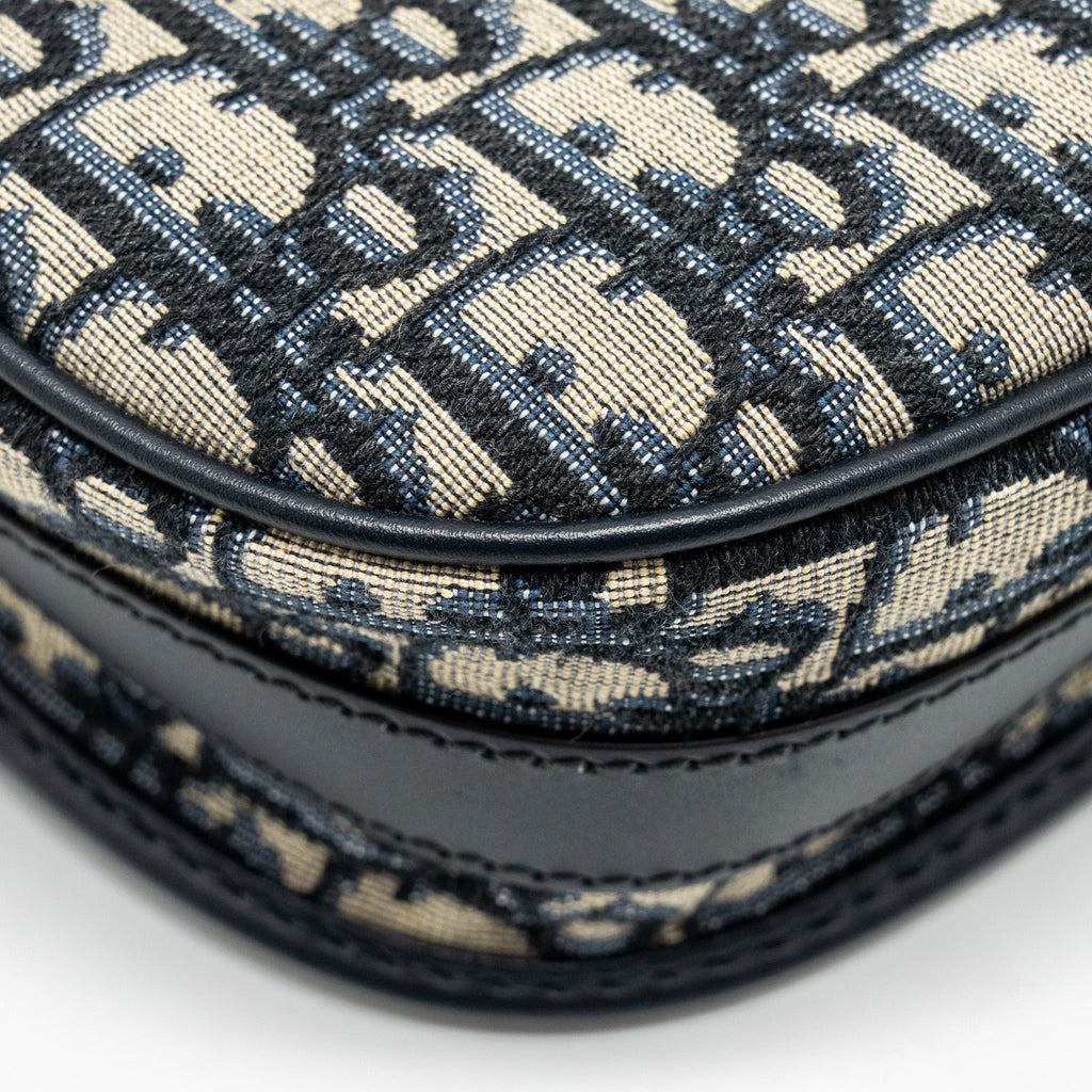 DIOR MEDIUM BOBBY BAG OBLIQUE JACQUARD BLUE GHW