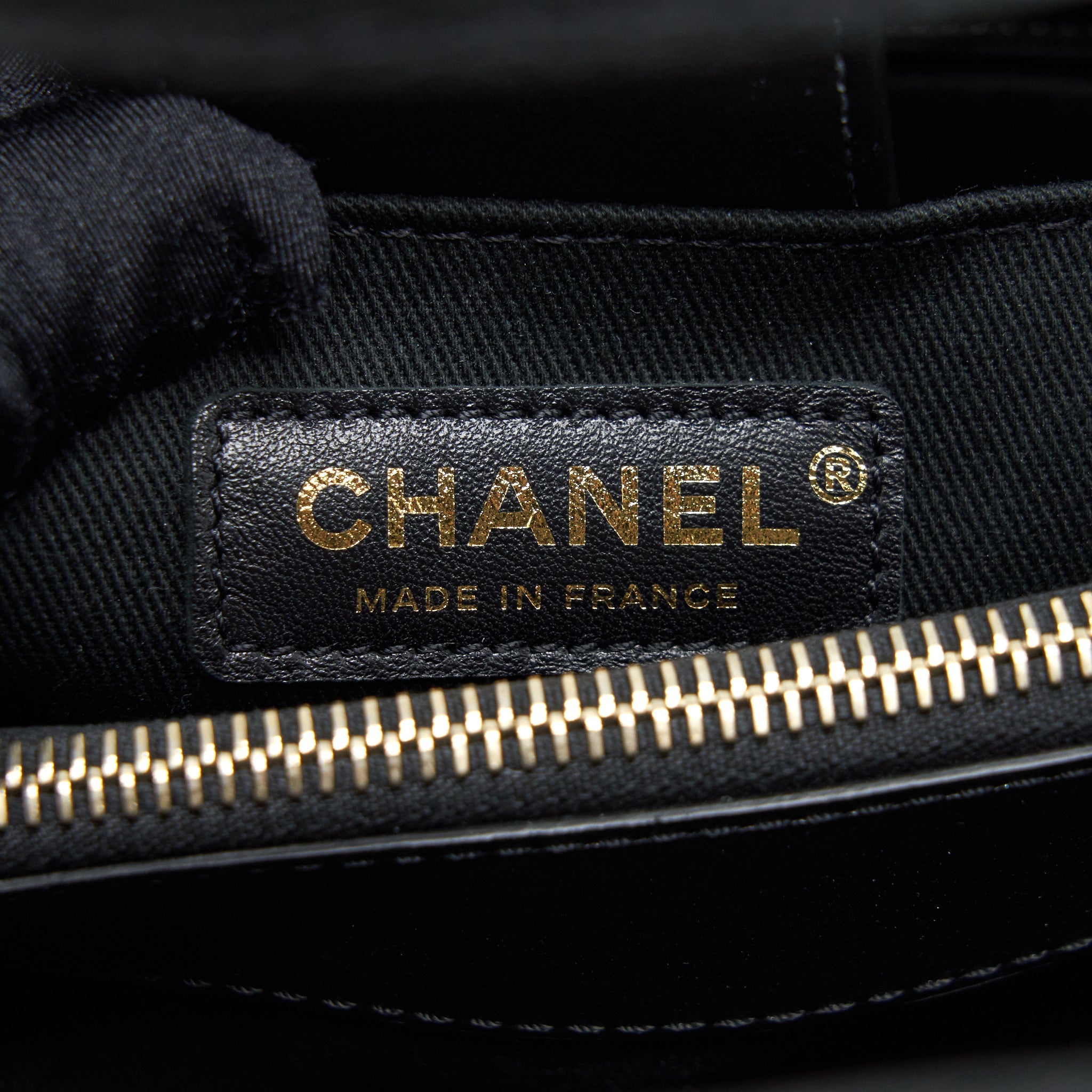 CHANEL SUEDE LEATHER TOTE BAG BLACK LGHW