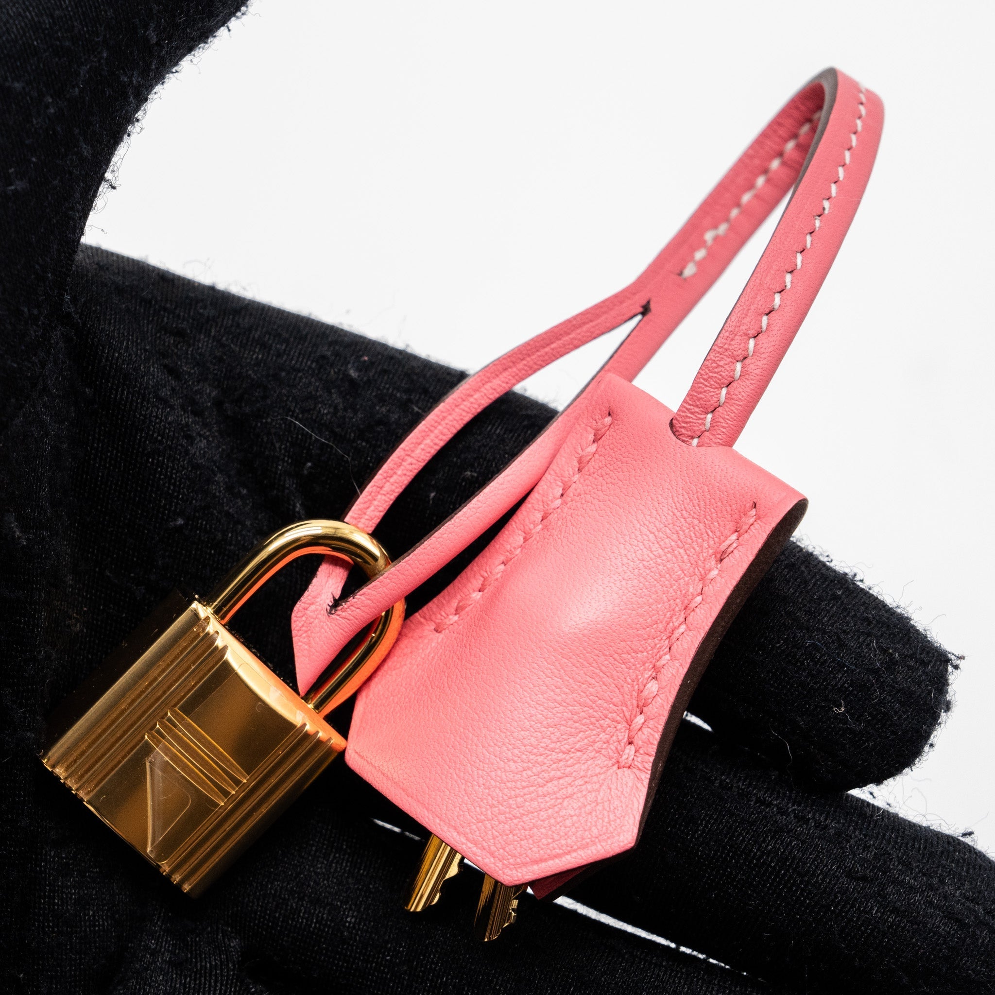 HERMES BIRKIN 25 SPECIAL ORDER SWIFT CRAIE/ ROSE AZALEE GHW