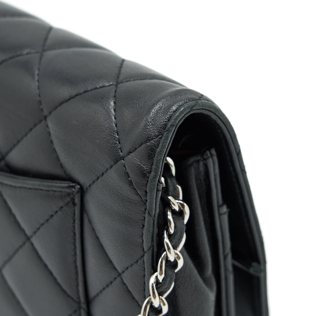CHANEL WALLET ON CHAIN LAMBSKIN BLACK SHW