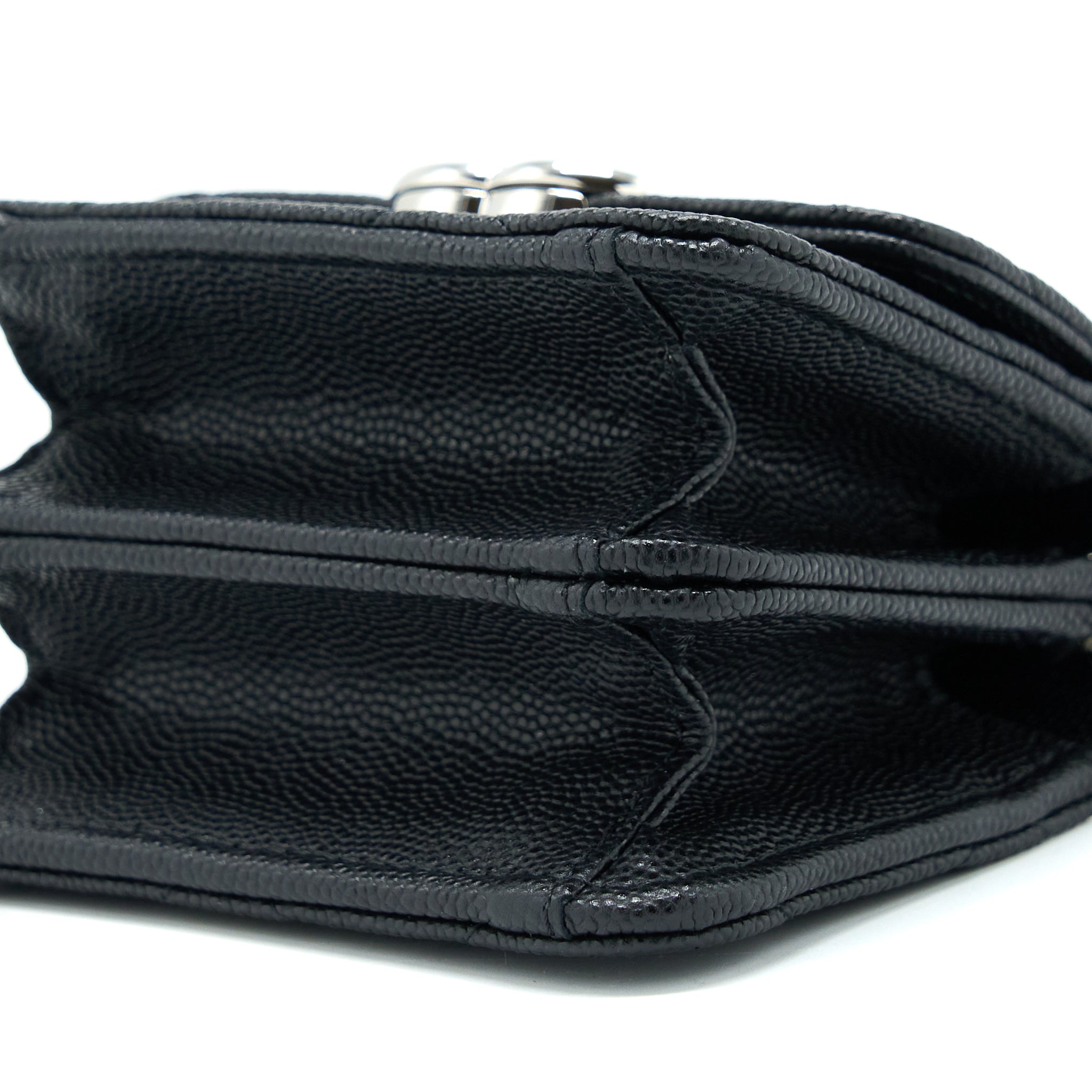 CHANEL CLUTCH WITH CHAIN CAVIAR BLACK SHW