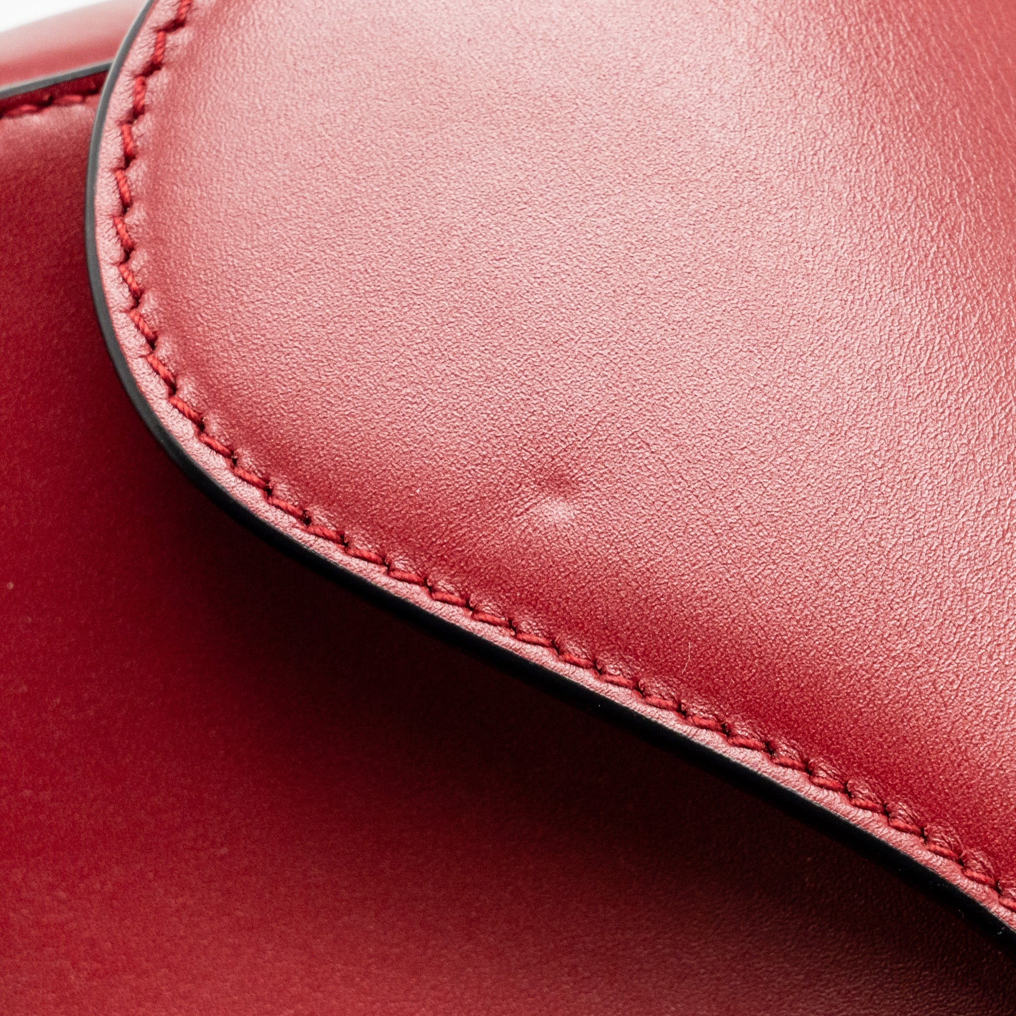 DIOR MINI SADDLE BAG CALFSKIN RED GHW