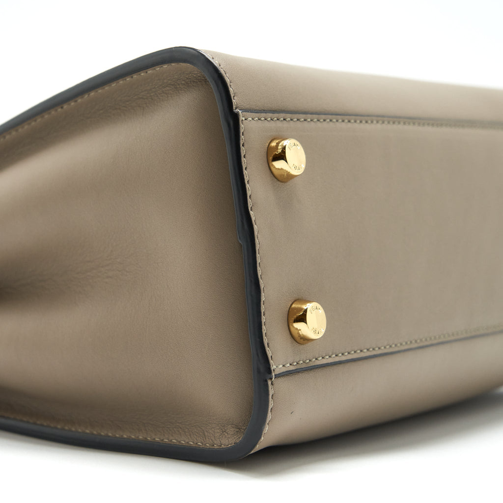 FENDI PEEKABOO BAG LIGHT GREY GHW