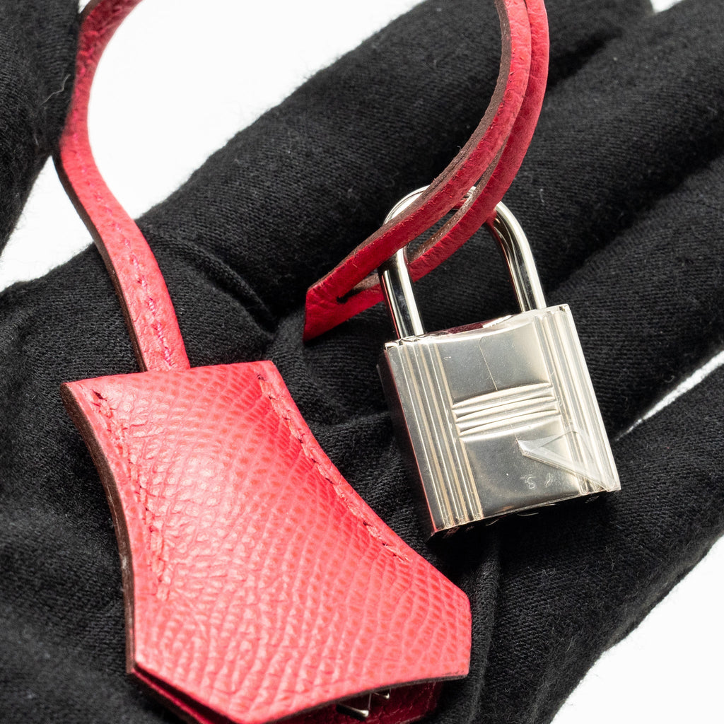 HERMES KELLY 25 SELLIER EPSOM ROSE EXTREME SHW