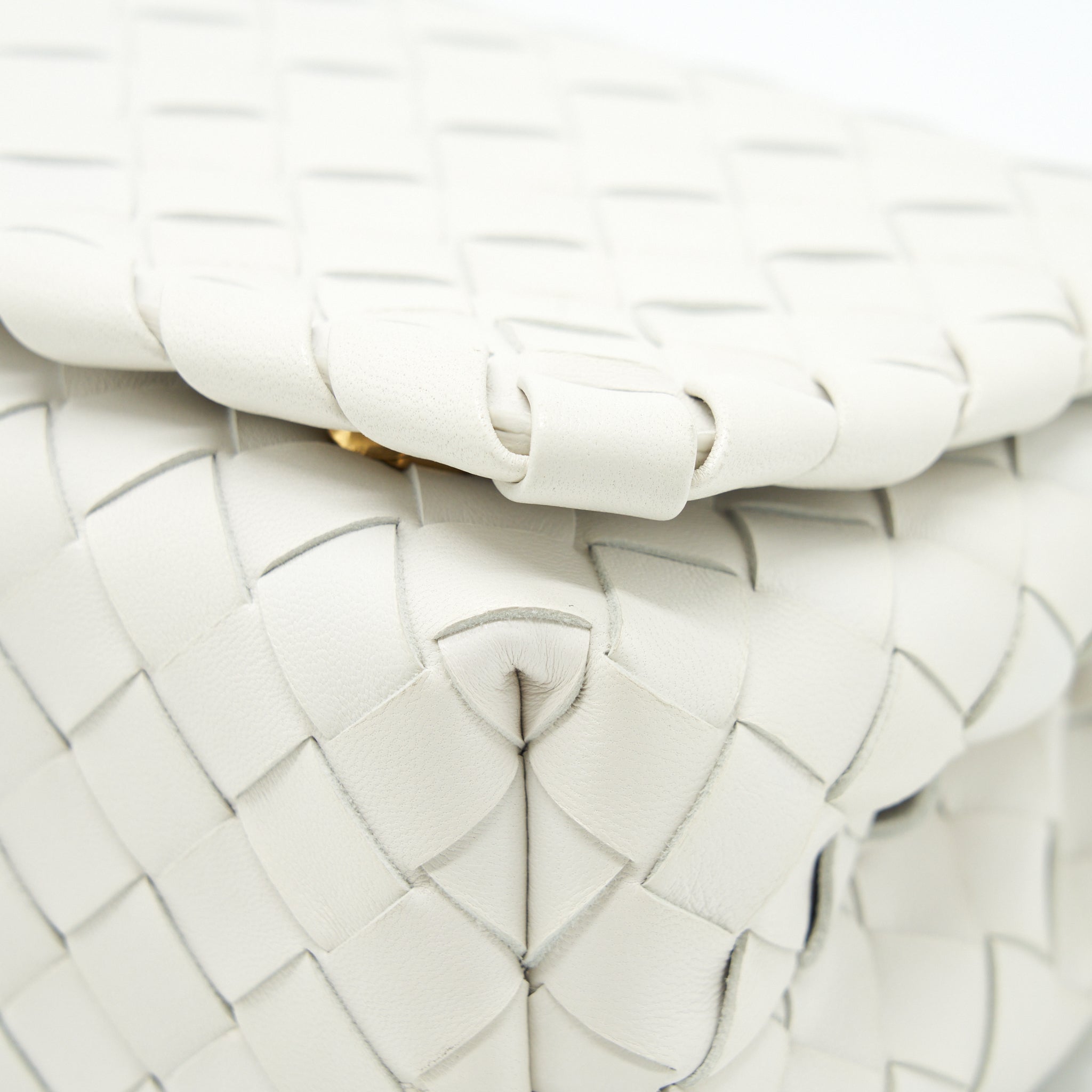 BOTTEGA VENETA CROSSBODY BAG  INTRECCIATO WHITE