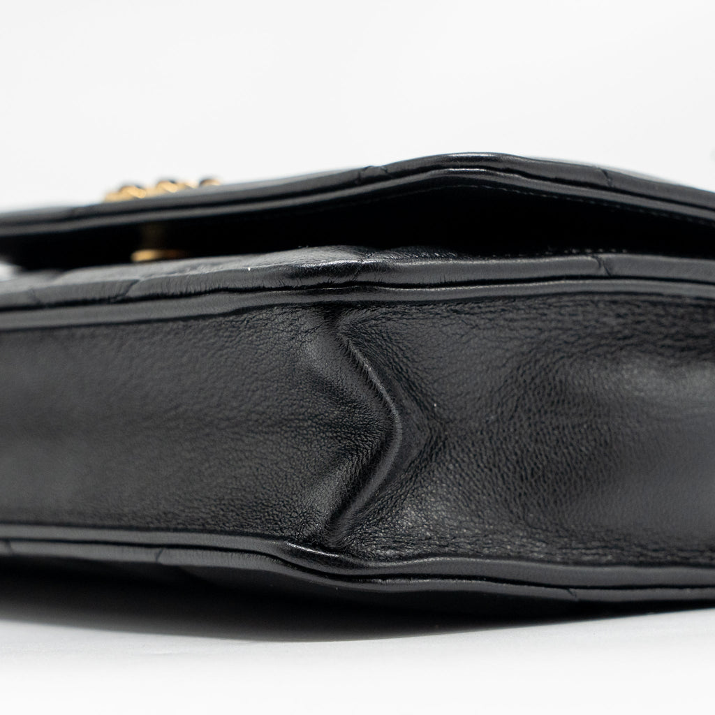 CHANEL 19 WALLET ON CHAIN LAMBSKIN BLACK MULTICOLOUR HARDWARE