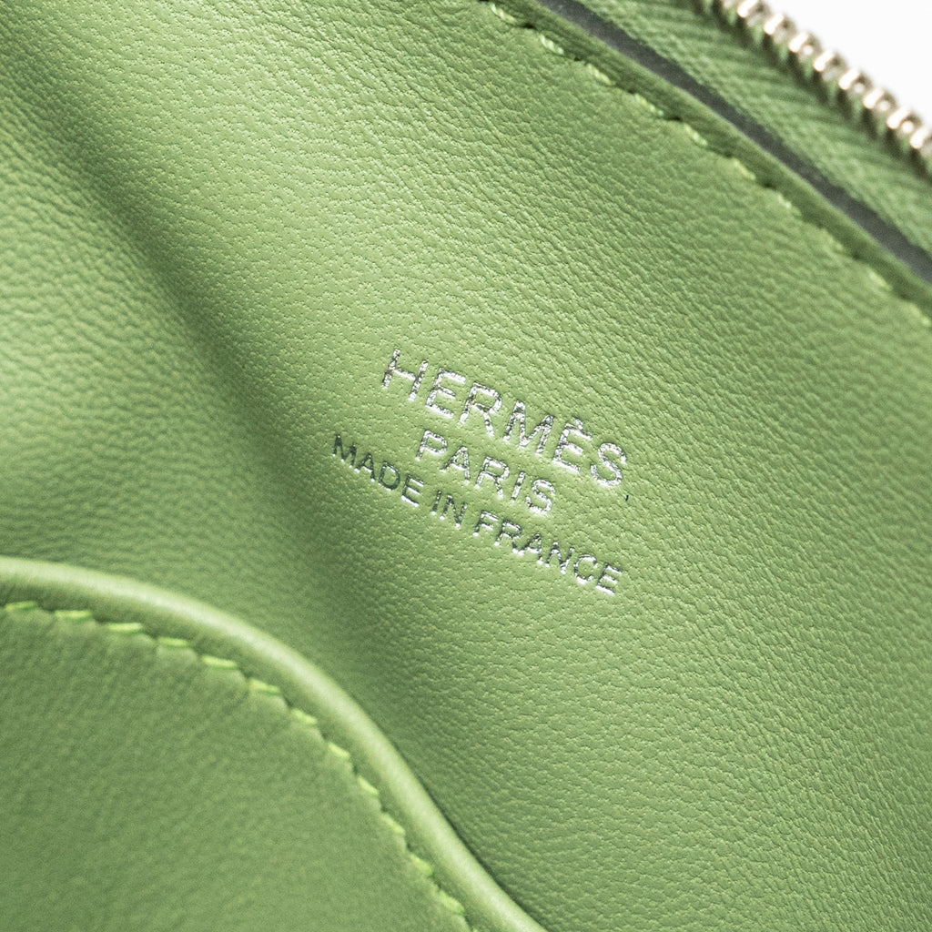 HERMES MINI BOLIDE EVERCOLOR VERT CRIQUET SHW
