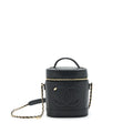 CHANEL VANITY CASE LAMBSKIN BLACK LGHW
