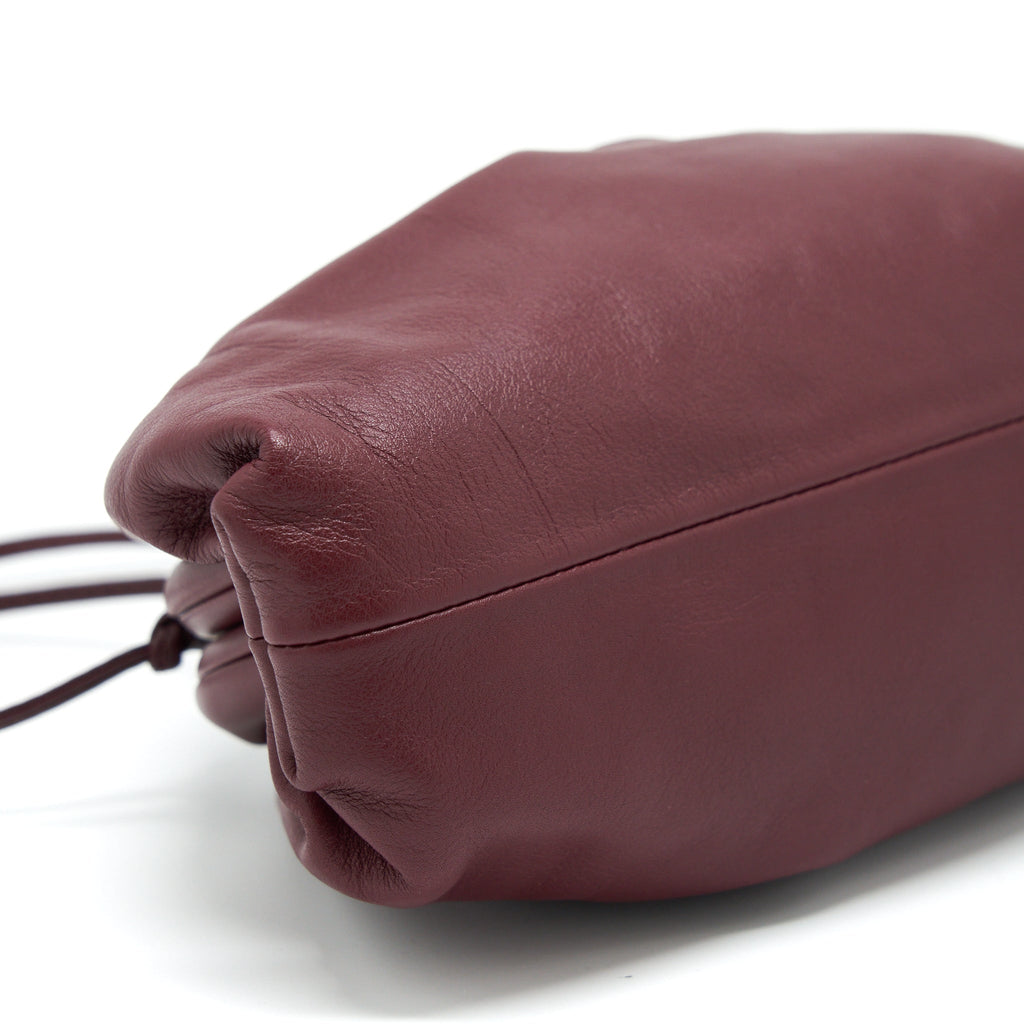 BOTTEGA VENETA THE MINI POUCH DARK RED