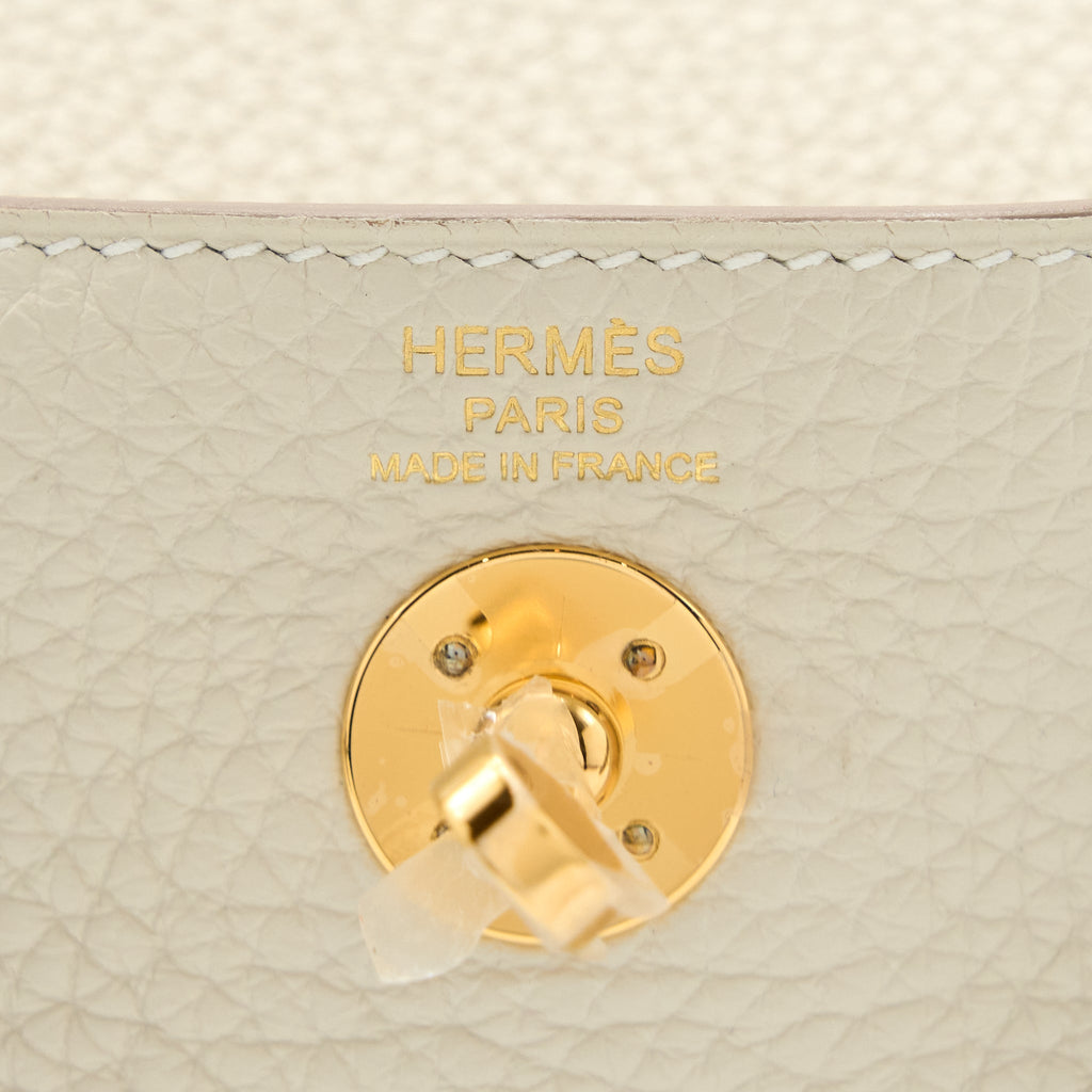 HERMES MINI LINDY CLEMENCE CRAIE GHW