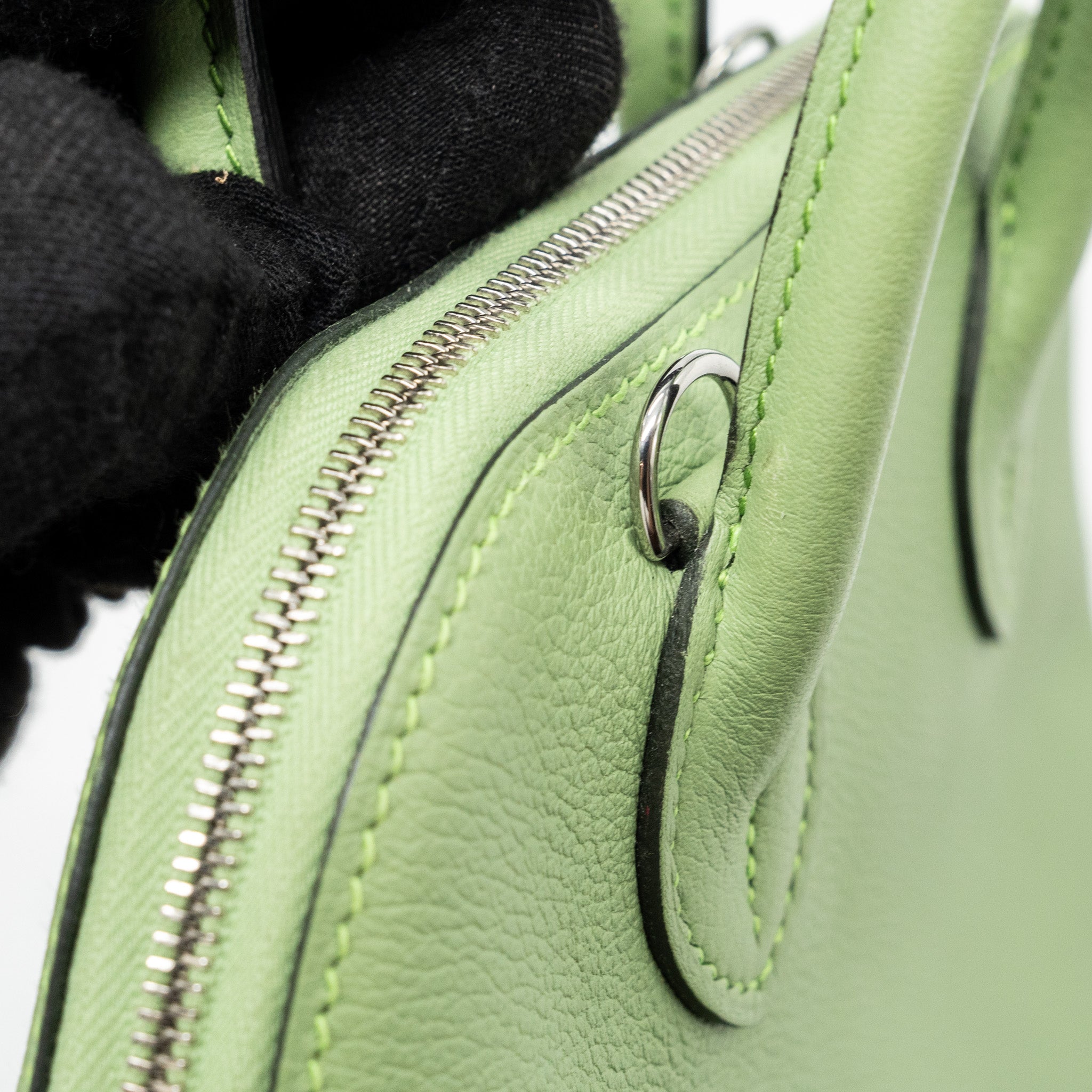HERMES MINI BOLIDE EVERCOLOR VERT CRIQUET SHW