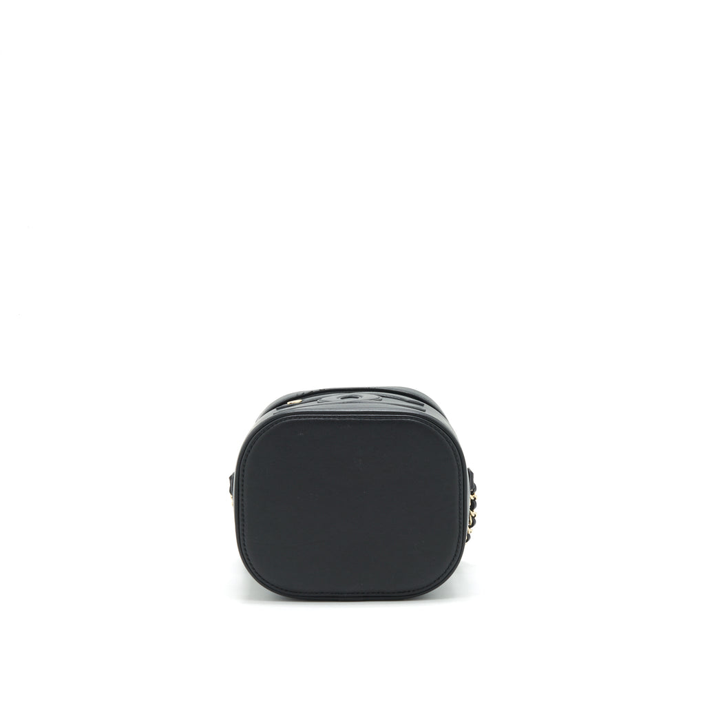 CHANEL VANITY CASE LAMBSKIN BLACK LGHW