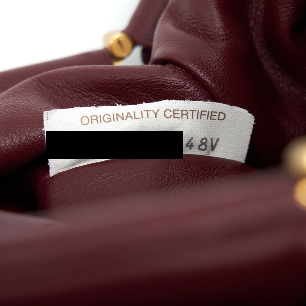 BOTTEGA VENETA THE MINI POUCH DARK RED