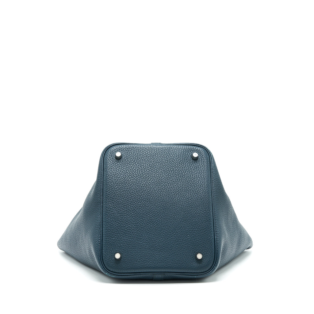 HERMES PICOTIN 22 VERT CYPRES CLEMENCE IN SHW