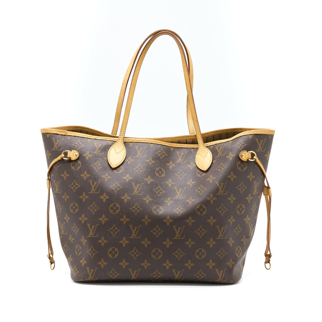 LOUIS VUITTON NEVERFULL MM MONOGRAM CANVAS GHW