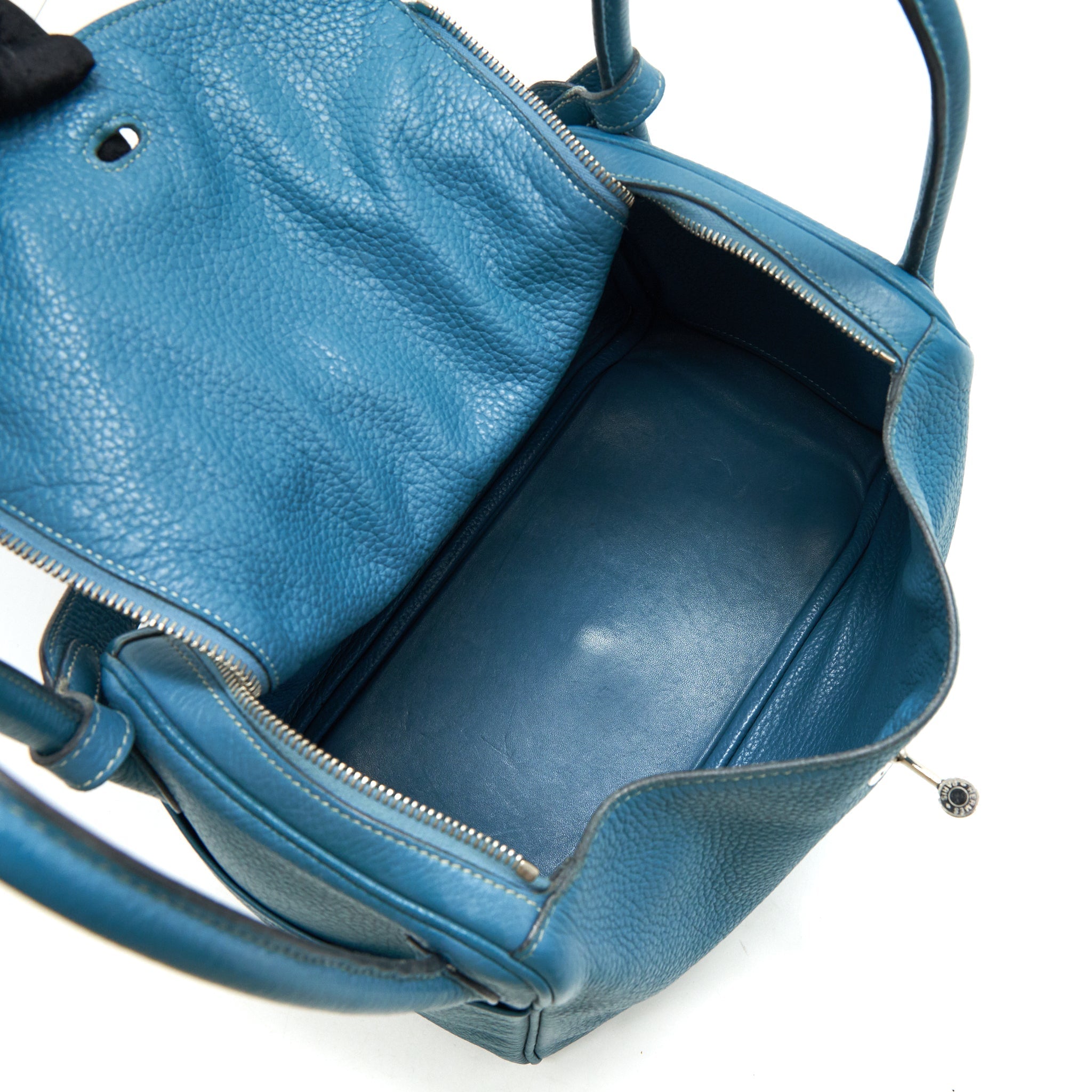 HERMES LINDY 30 BLUE JEAN SHW