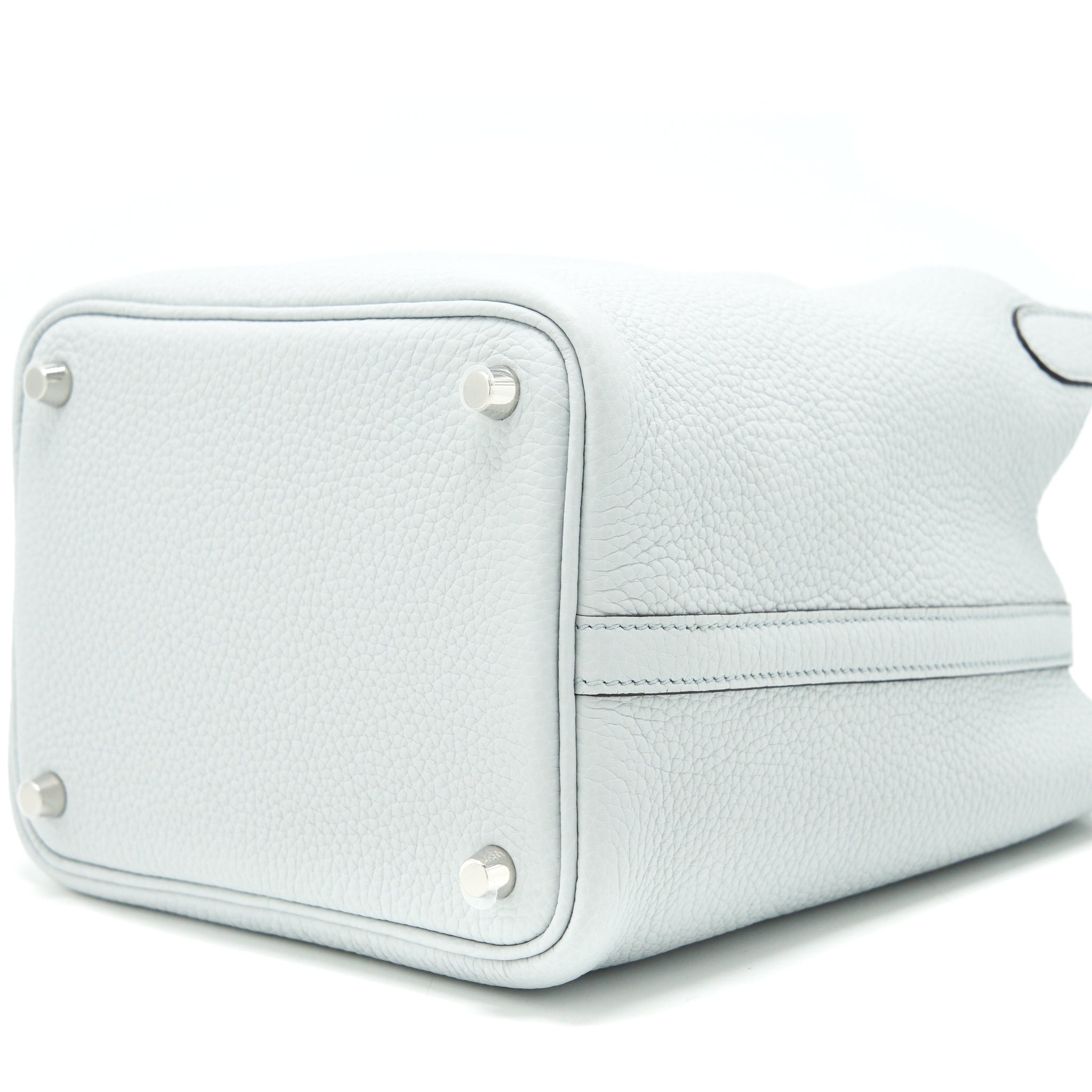HERMES PICOTIN 18 LOCK BAG BLUE PALE SHW