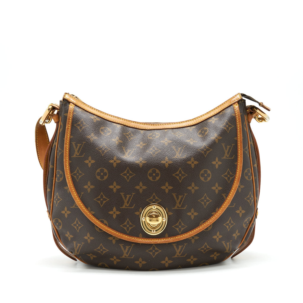 LOUIS VUITTON VINTAGE LARGE SHOULDER BAG MONOGRAM CANVAS GHW
