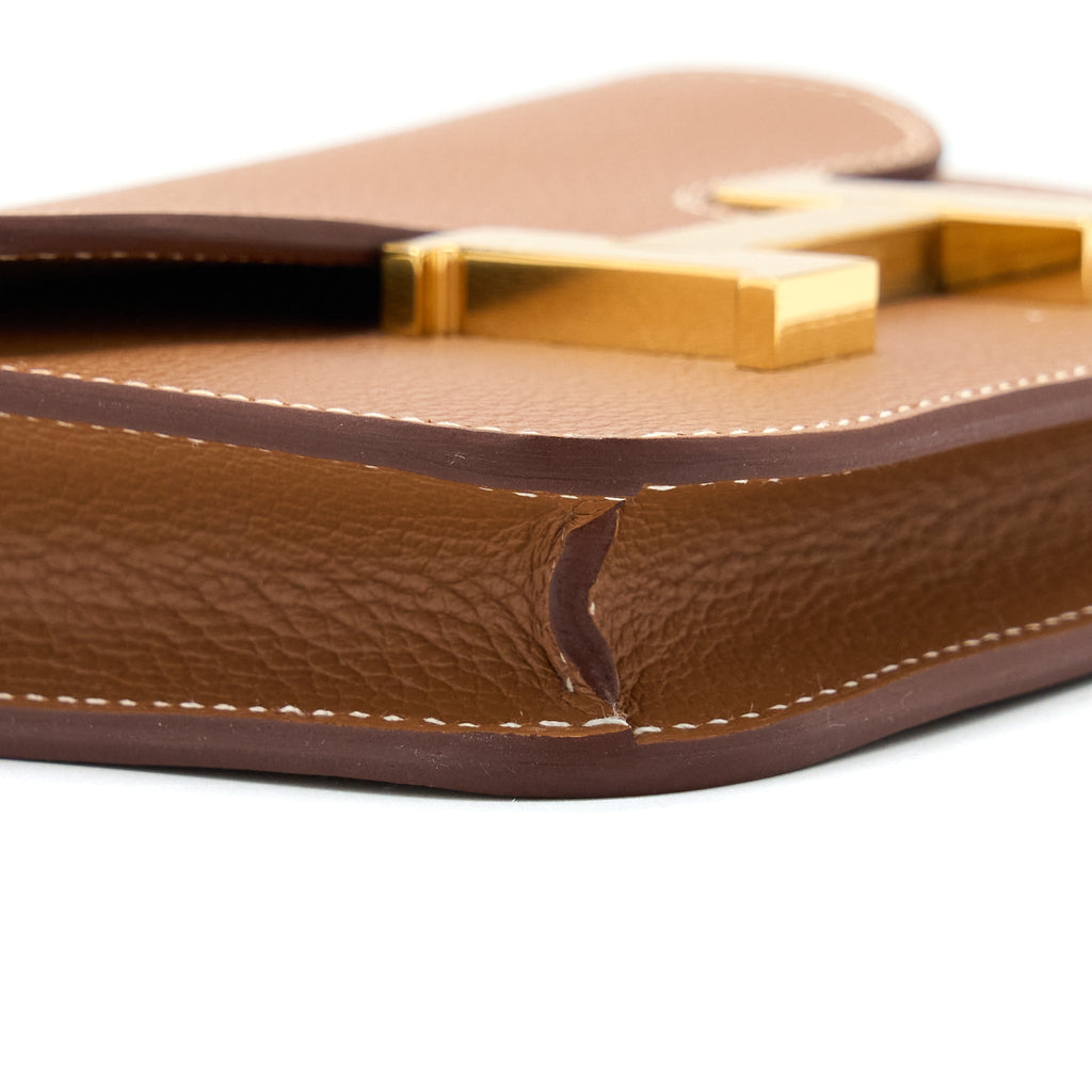HERMES CONSTANCE SLIM EVERCOLOR GOLD GHW