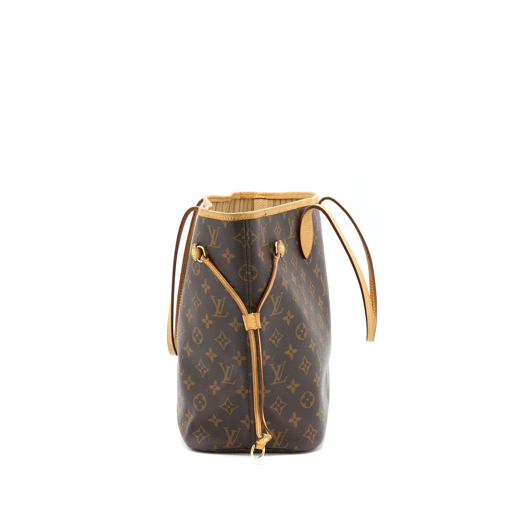 LOUIS VUITTON NEVERFULL MM MONOGRAM CANVAS GHW