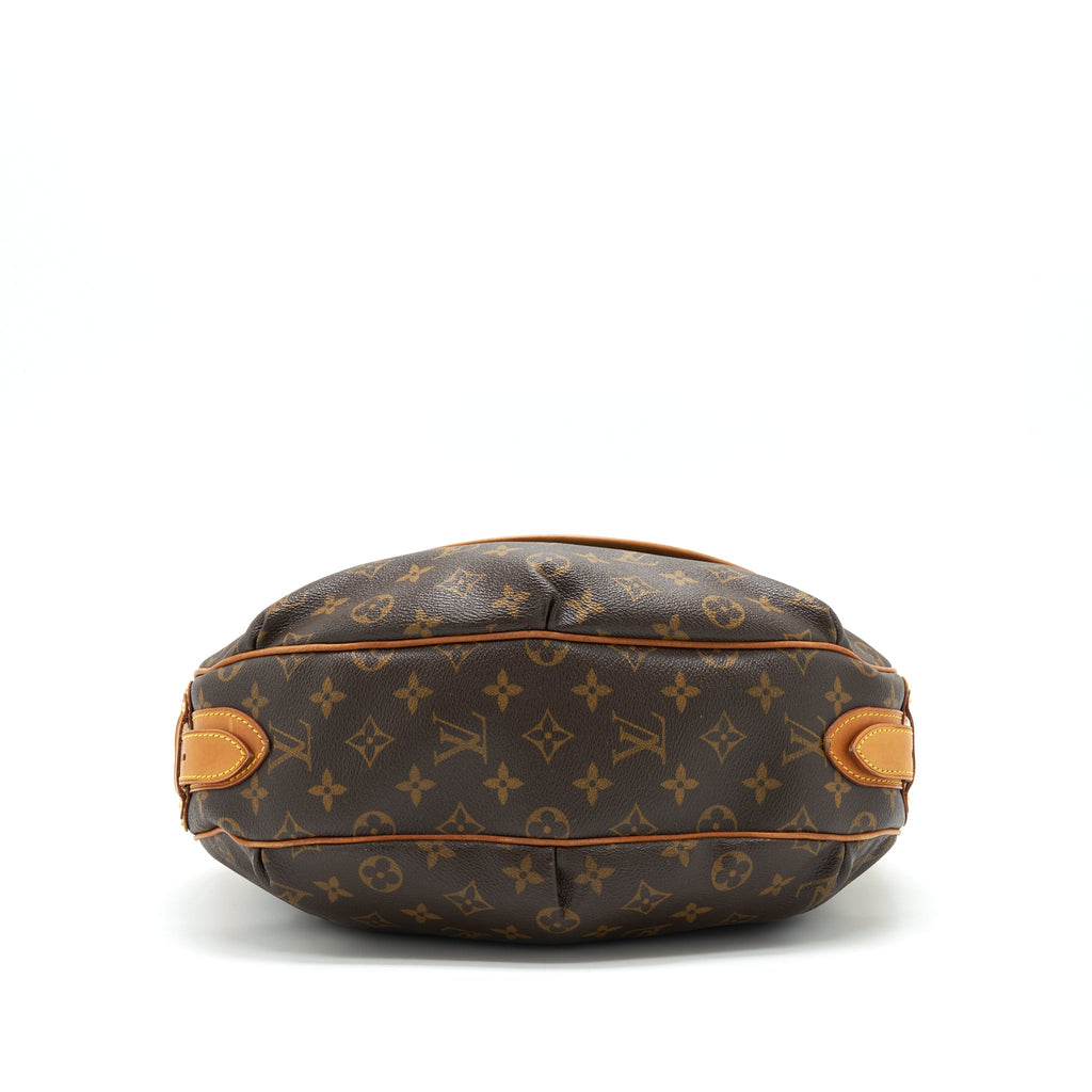 LOUIS VUITTON VINTAGE LARGE SHOULDER BAG MONOGRAM CANVAS GHW