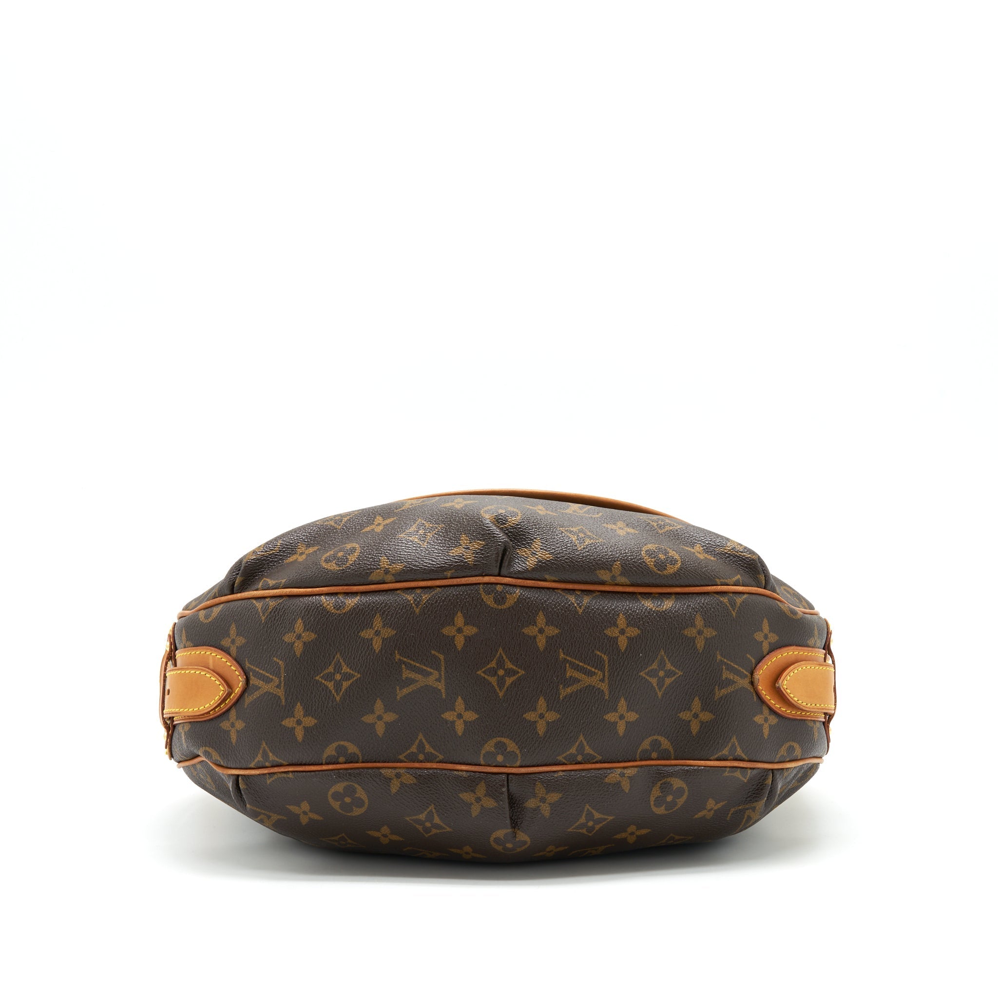 LOUIS VUITTON VINTAGE LARGE SHOULDER BAG MONOGRAM CANVAS GHW