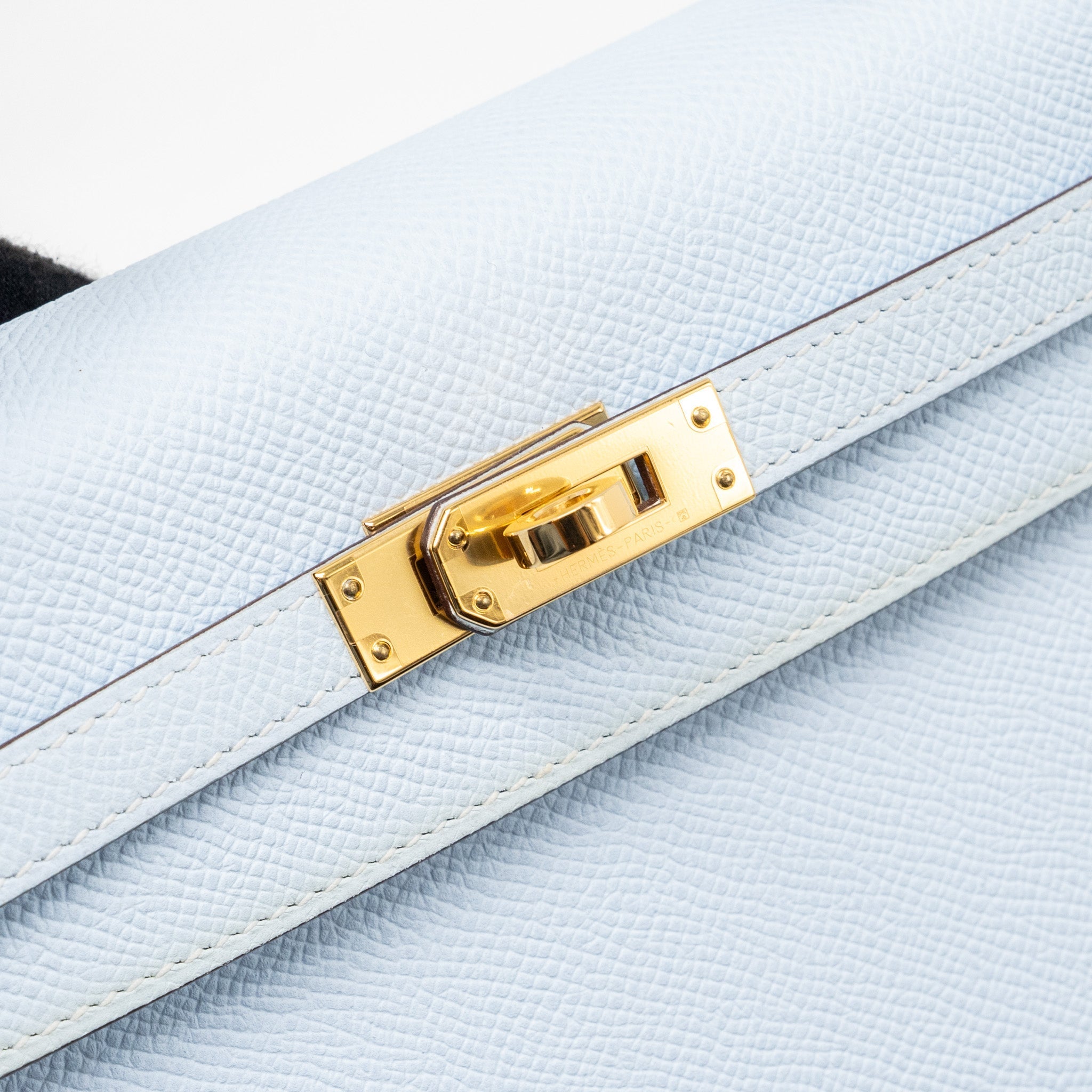 HERMES KELLY 25 EPSOM BLUE BRUME GHW