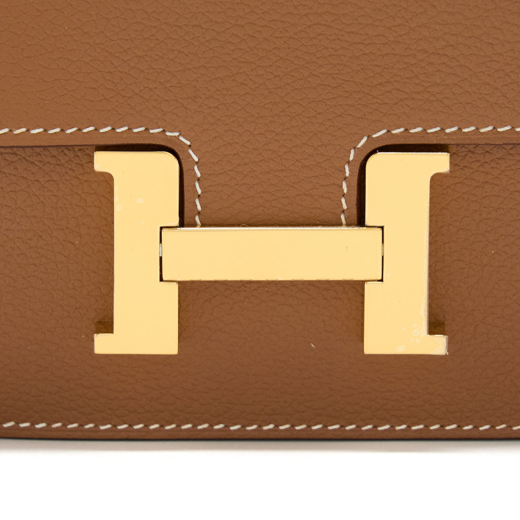 HERMES CONSTANCE SLIM EVERCOLOR GOLD GHW