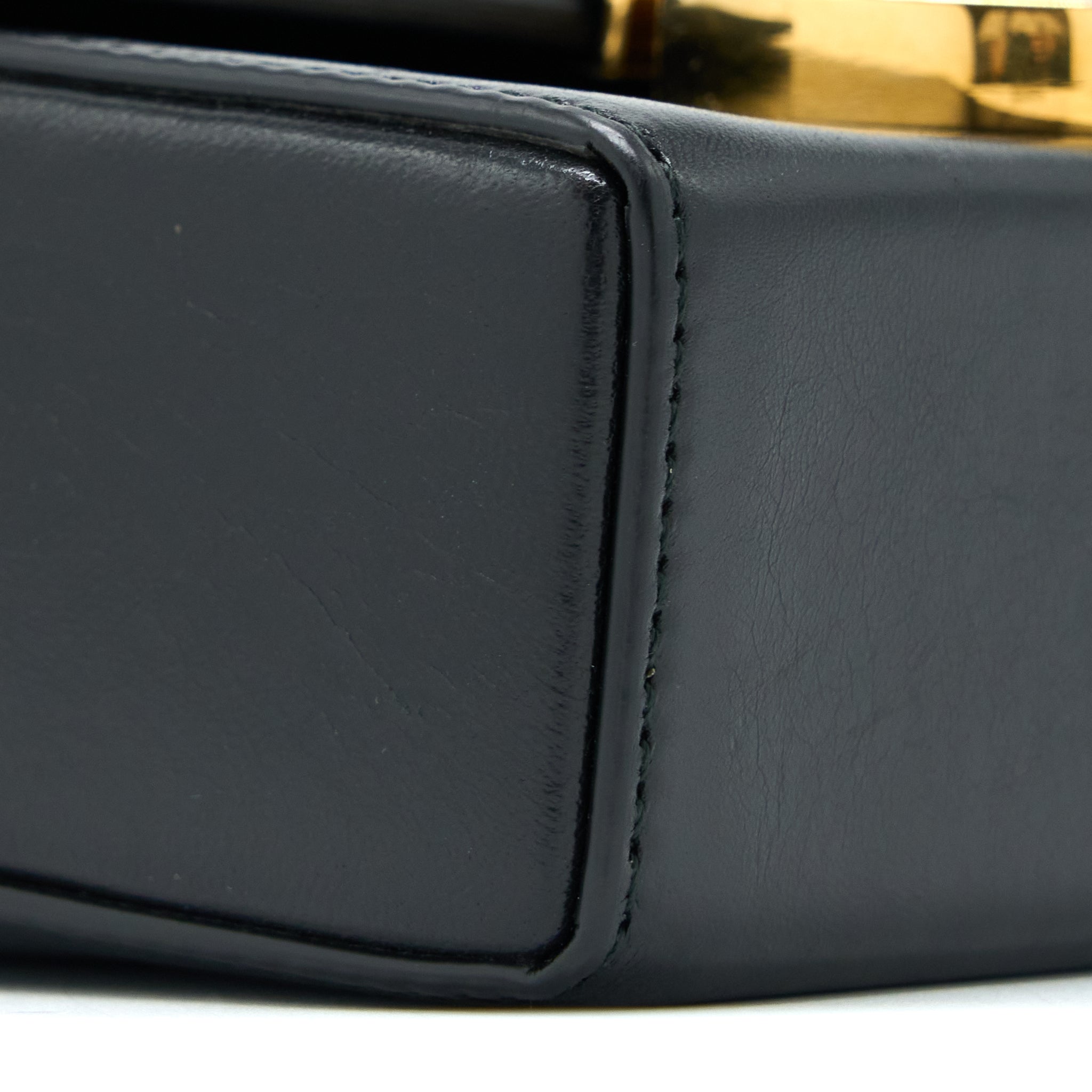 DIOR 30 MONTAIGNE MINI BOX BAG LAMBSKIN BLACK GHW