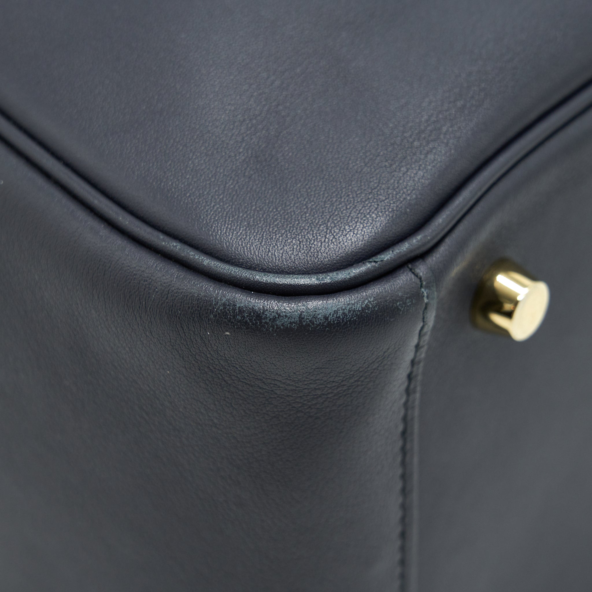 HERMES LINDY 26 SWIFT NAVY AND ORANGE GHW