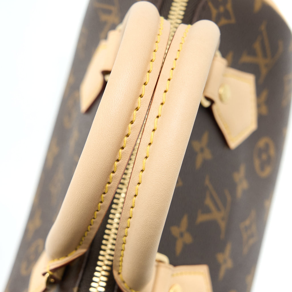 LOUIS VUITTON SPEEDY BANDOULIERE 20 MONOGRAM CANVAS BLACK STRAP GHW (NEW VERSION)
