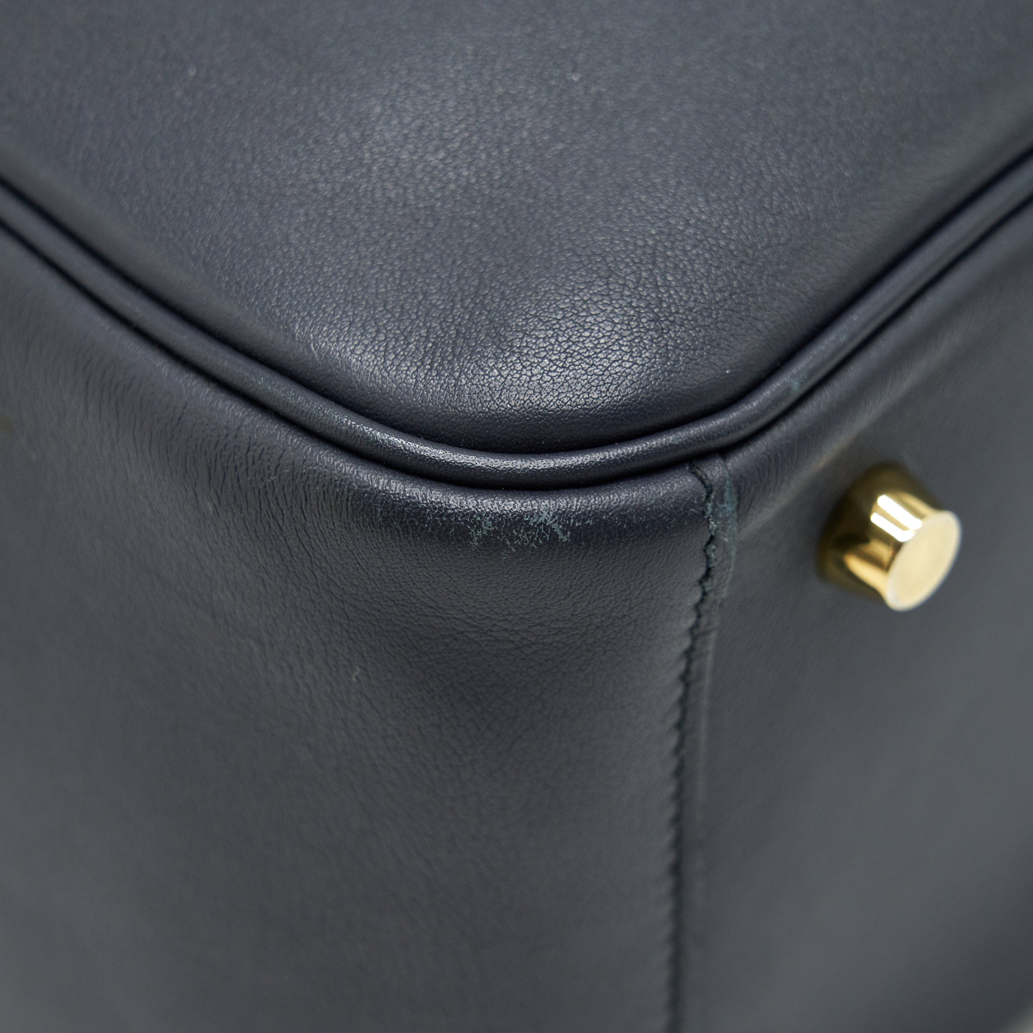 HERMES LINDY 26 SWIFT NAVY AND ORANGE GHW