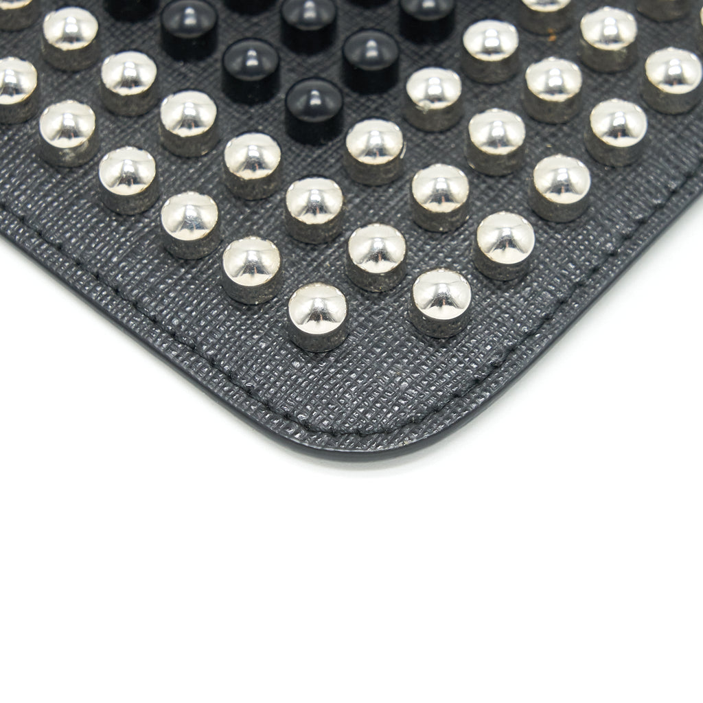 FENDI STUDDED UNISEX MONSTER CLUTCH