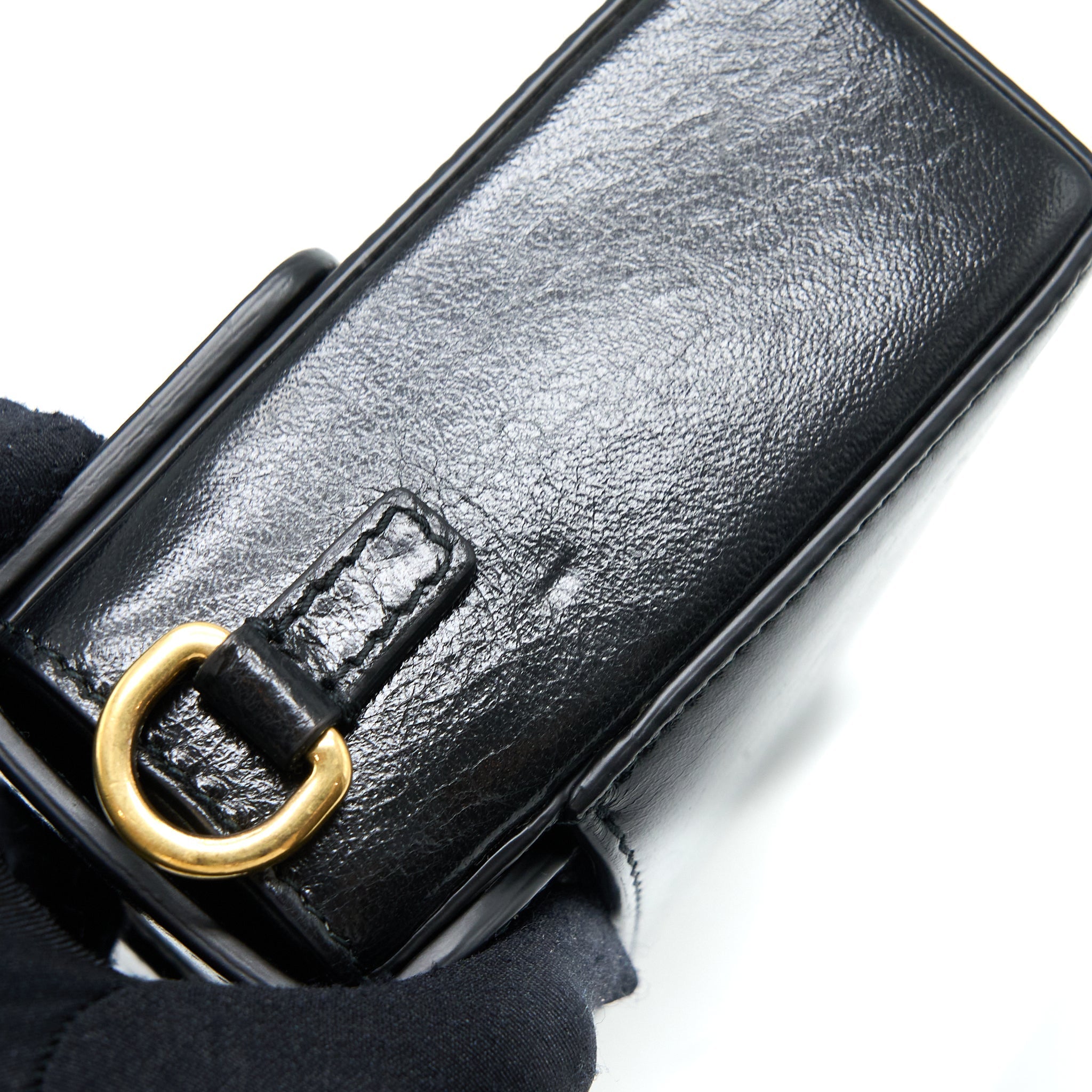 DIOR 30 MONTAIGNE MINI BOX BAG LAMBSKIN BLACK GHW