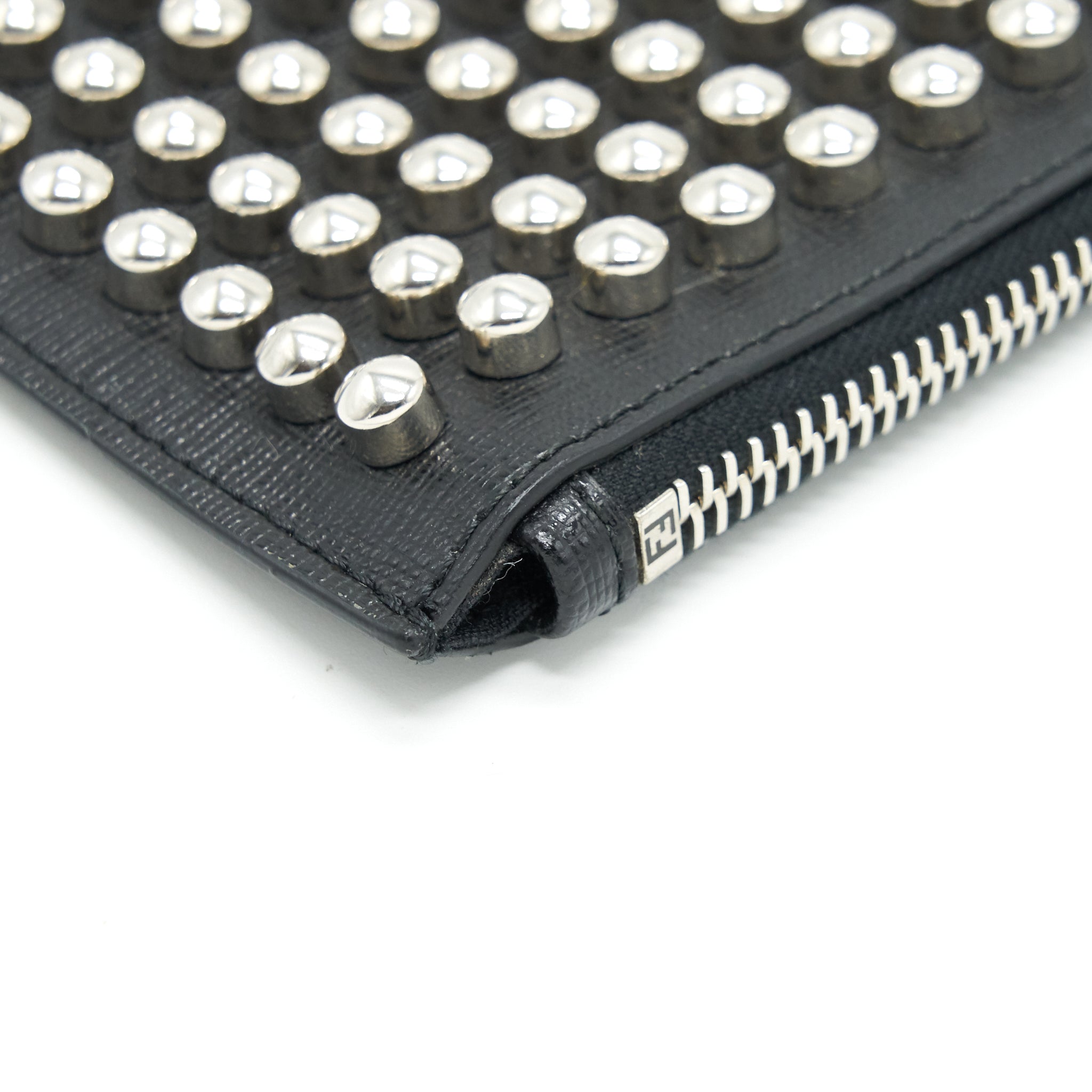 FENDI STUDDED UNISEX MONSTER CLUTCH